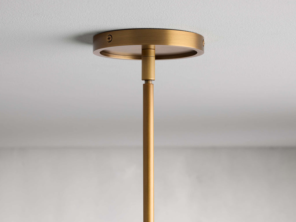 Black Brass Round chandelier - Dorian Wisp for dining room view 5