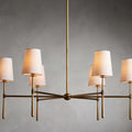 Black Brass Round chandelier - Dorian Wisp for dining room view 1
