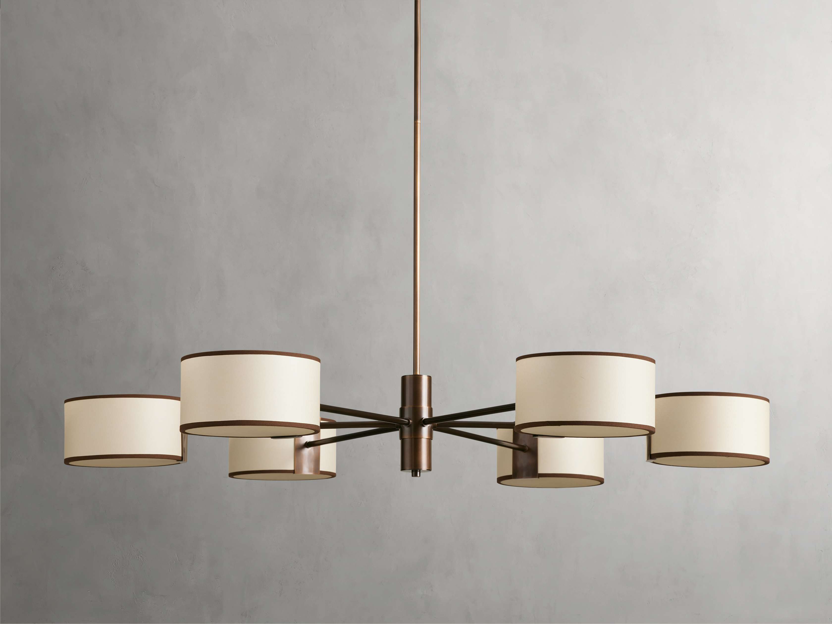 Black Steel Round chandelier - Selene Court for dining room view 2