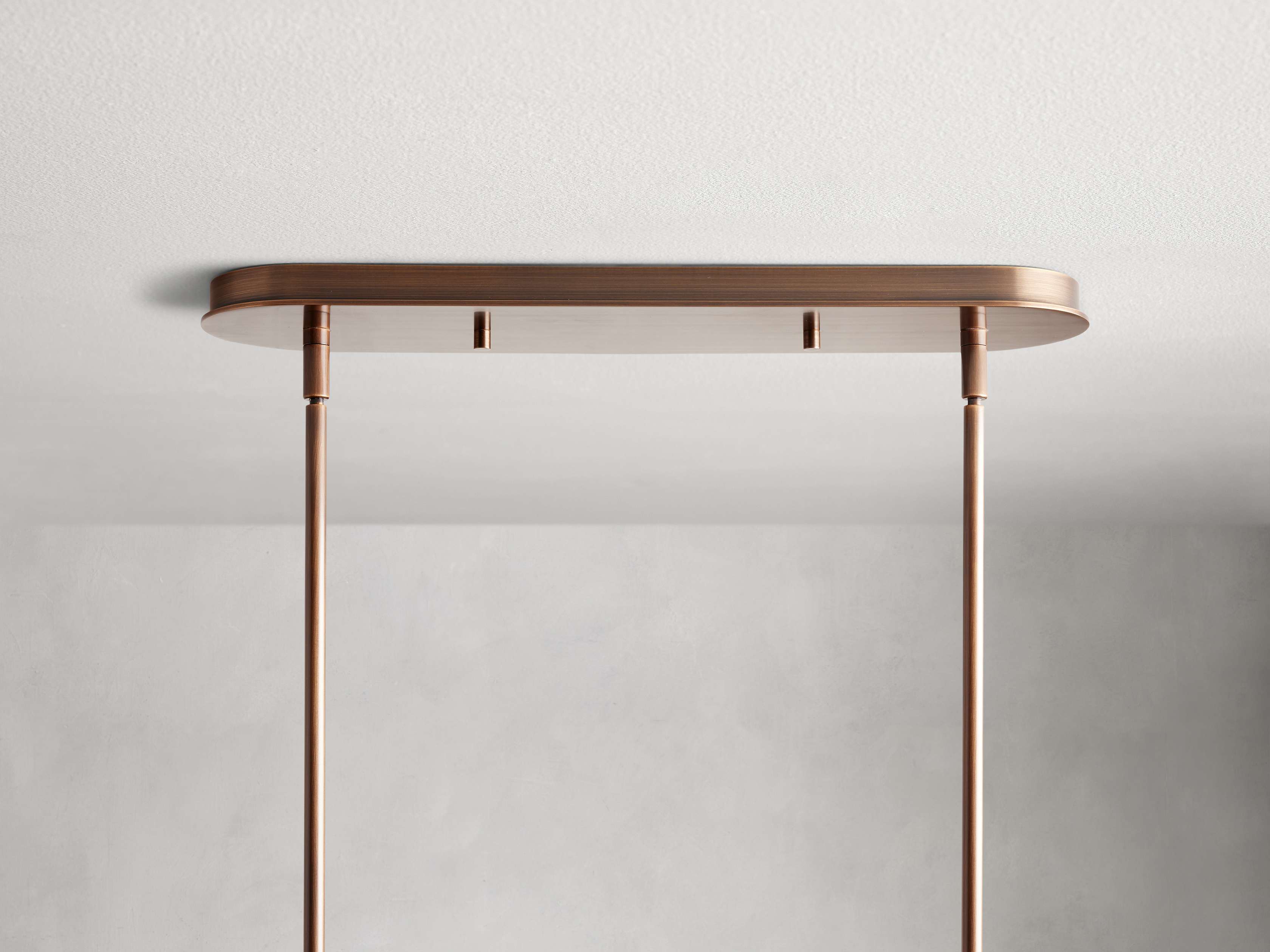 Black Steel Linear chandelier - Zinnia Wisp for dining room view 7
