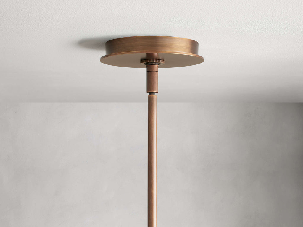 Black Steel Round chandelier - Selene Court for dining room view 4