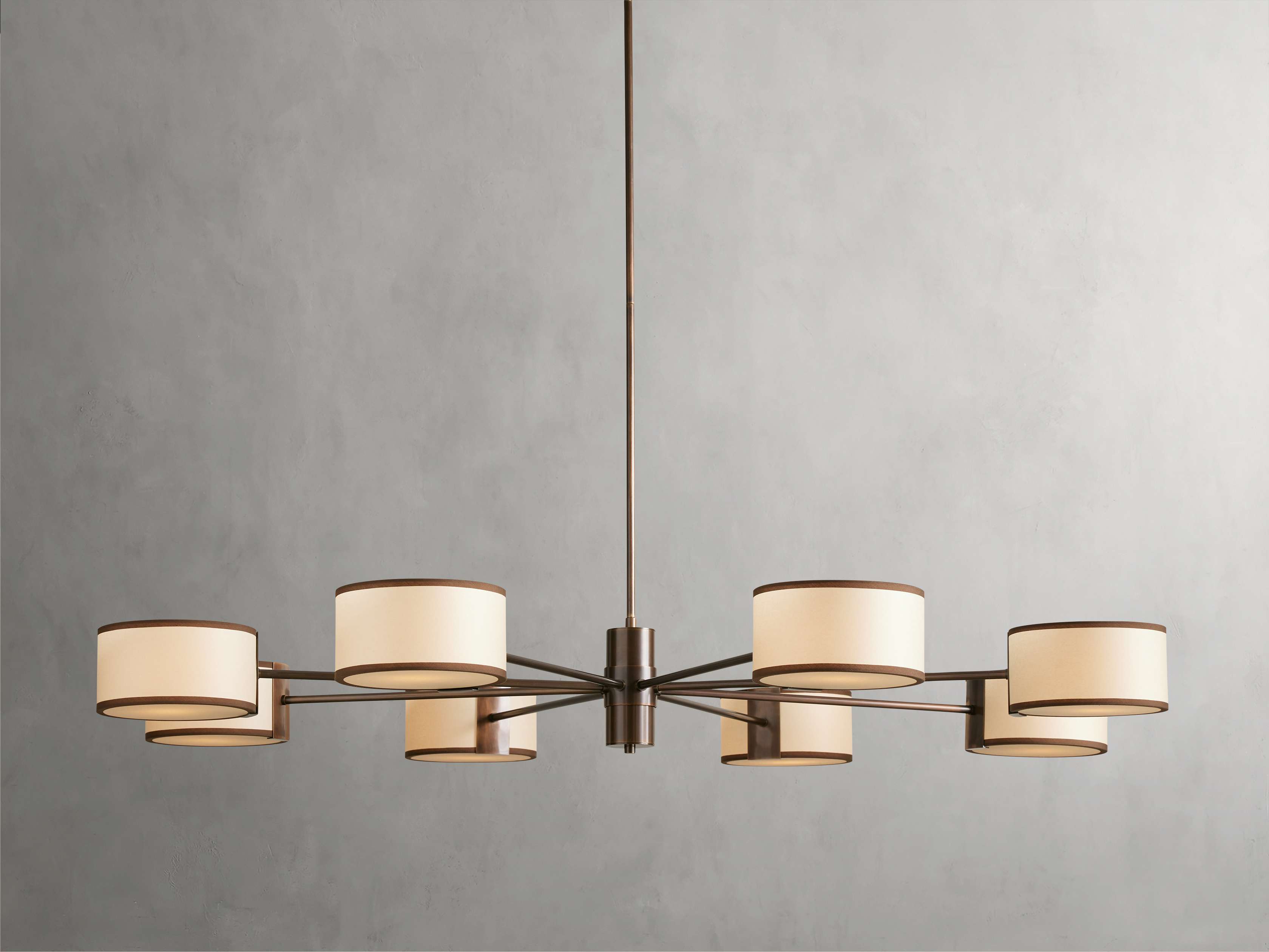 Black Steel Round chandelier - Soren Court for dining room view 8