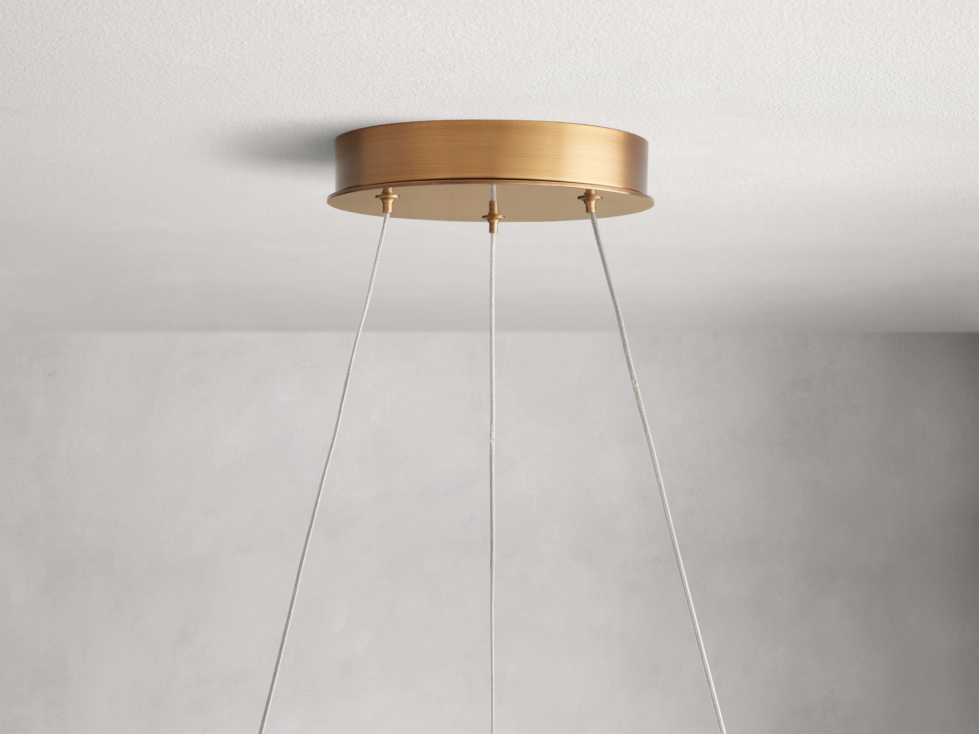 Brass Glass chandelier - Sable Wisp for dining room view 4