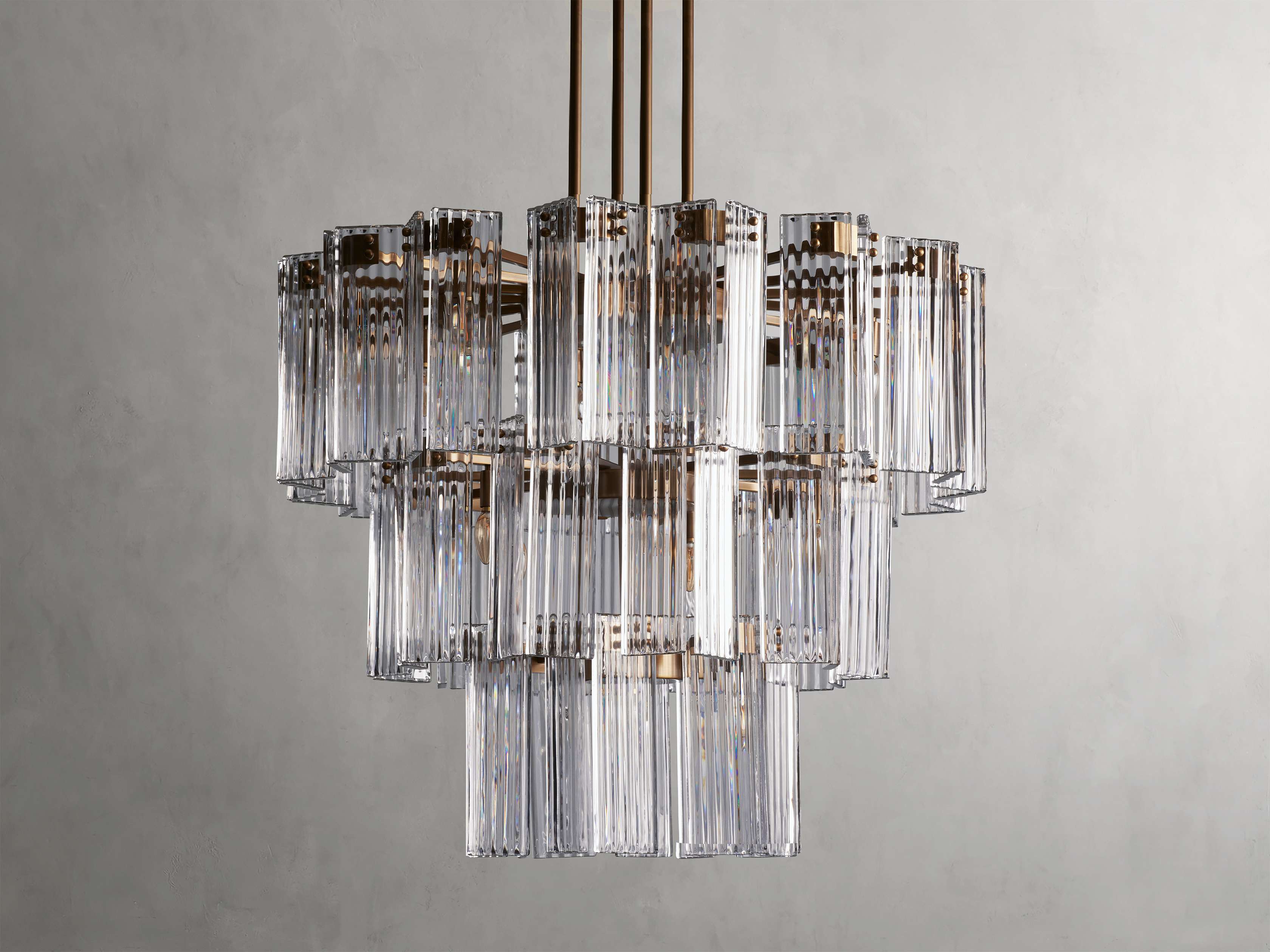 Black Glass Round chandelier - Della Court for dining room view 5