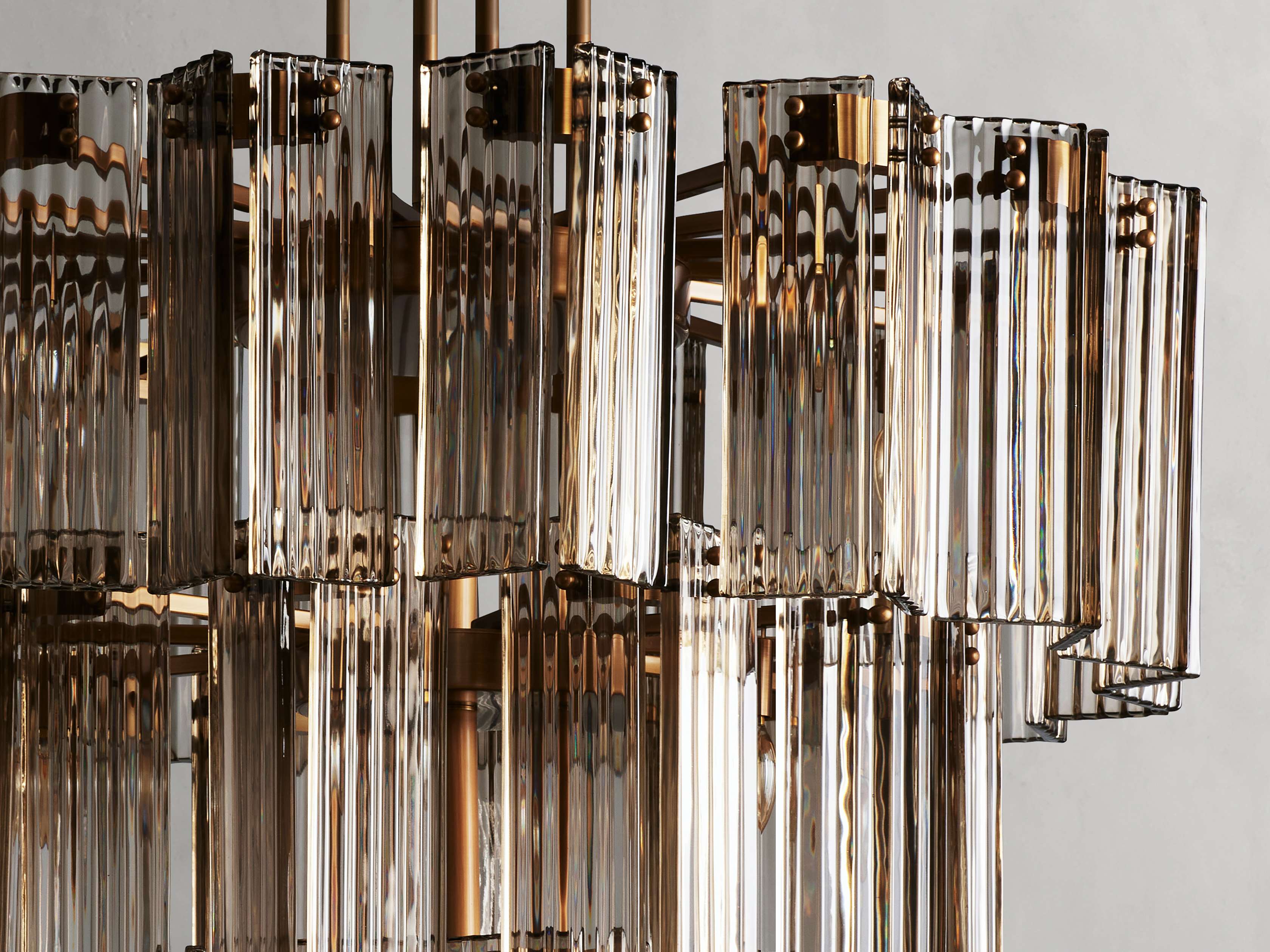 Black Glass Round chandelier - Della Court for dining room view 20