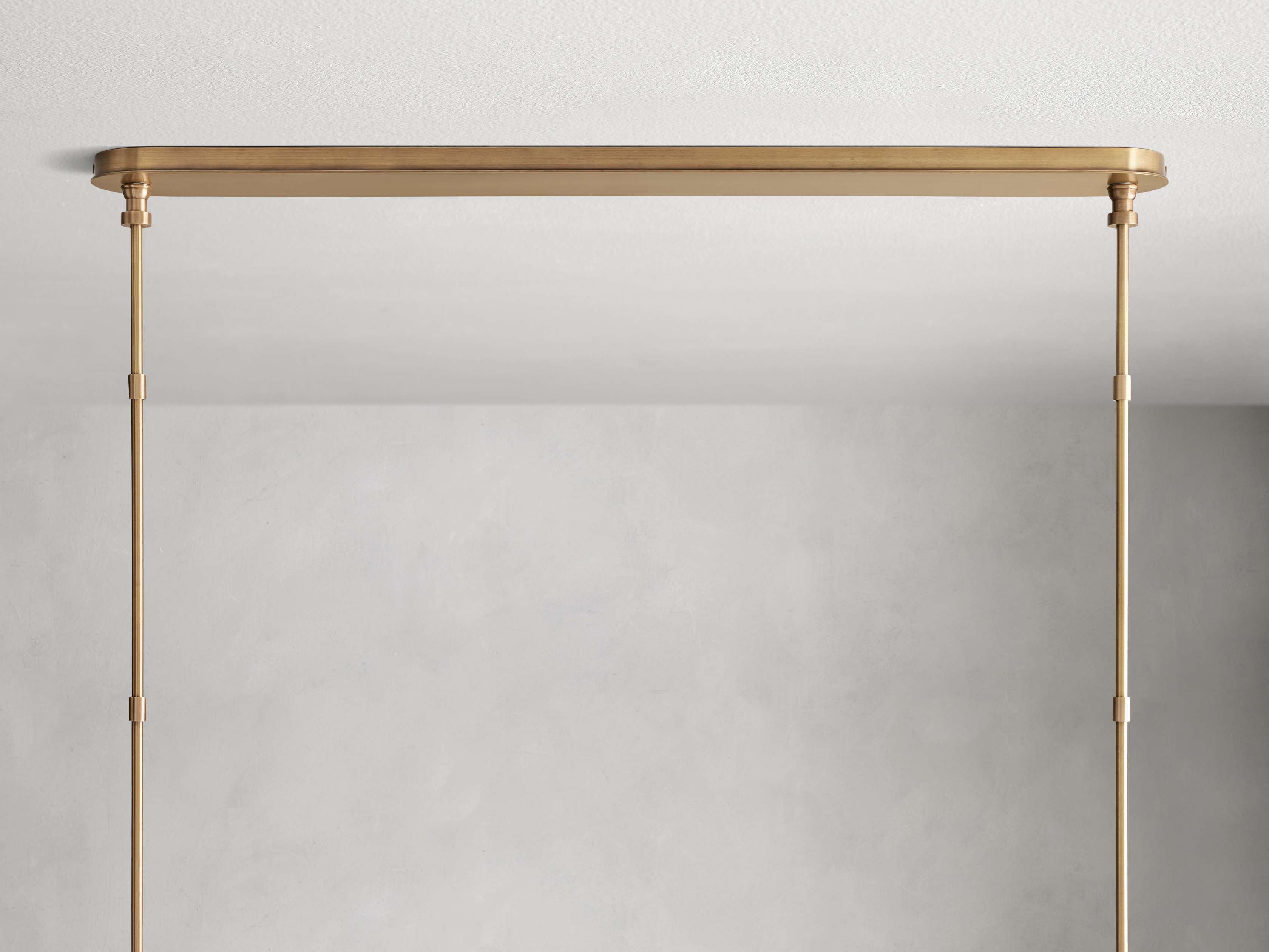 Black Brass Linear chandelier - Siena Wisp for dining room view 13