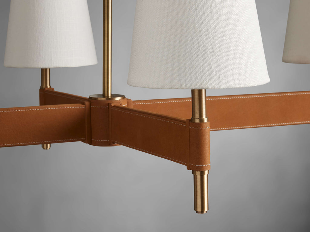 Black Brass Linear chandelier - Siena Wisp for dining room view 12