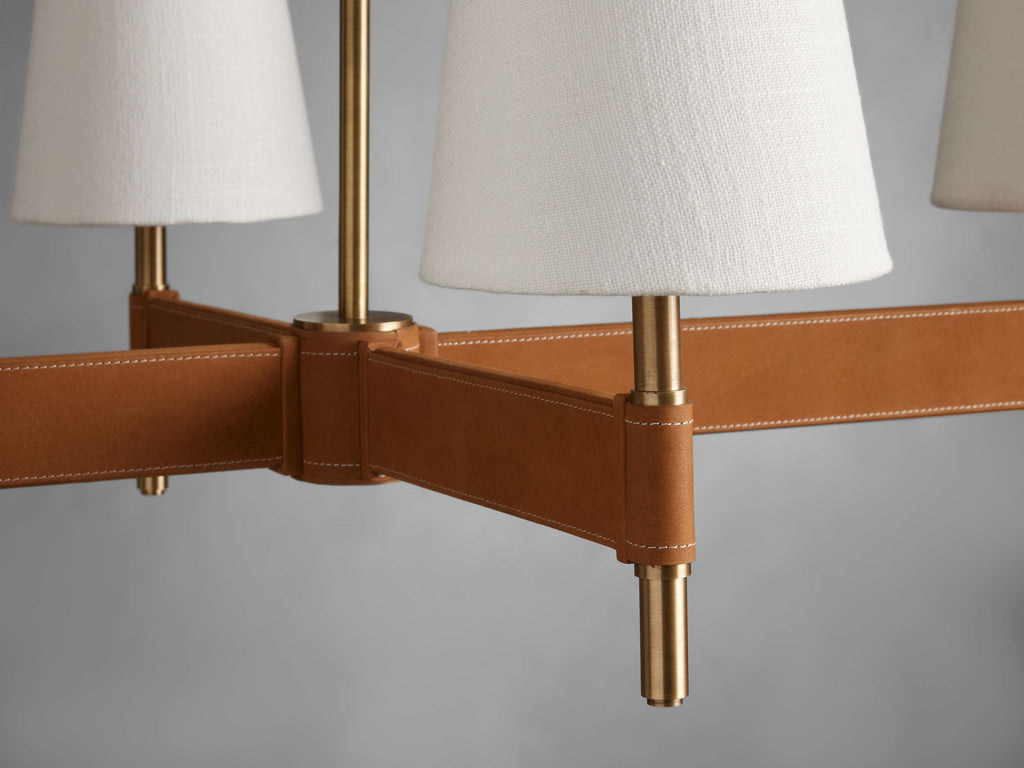 Black Brass Linear chandelier - Siena Wisp for dining room view 9