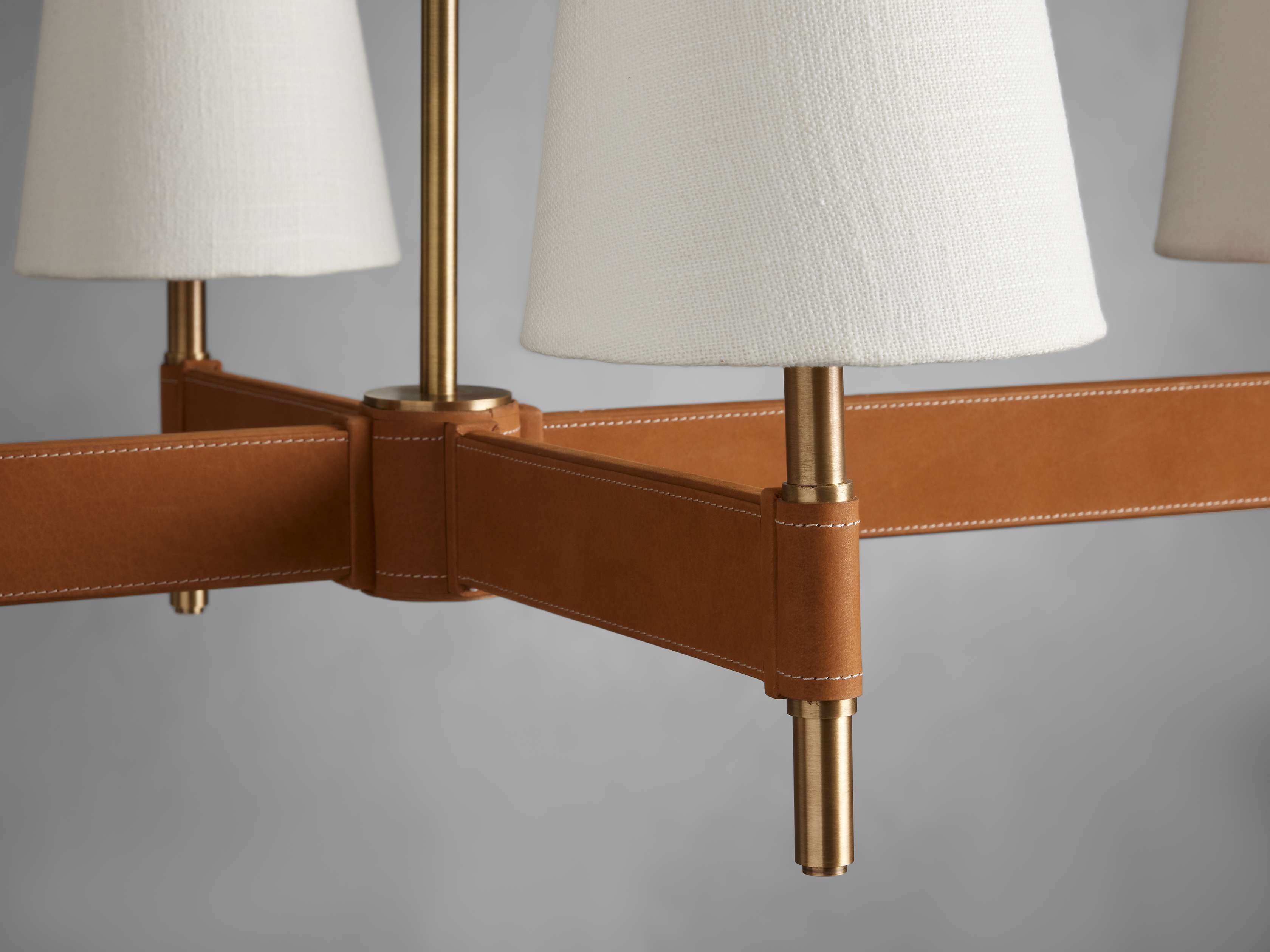 Black Brass Linear chandelier - Siena Wisp for dining room view 9