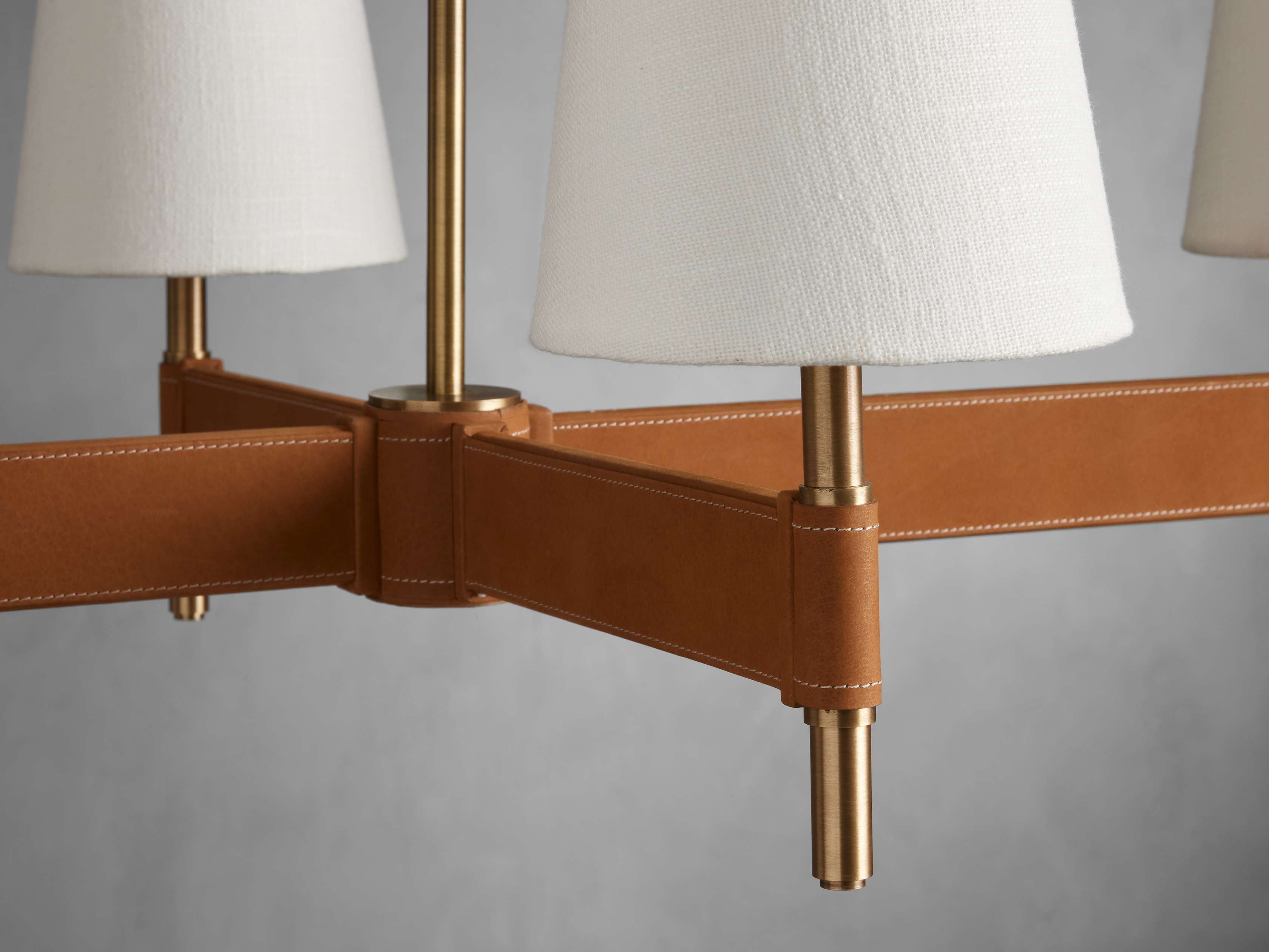 Black Brass Linear chandelier - Siena Wisp for dining room view 2