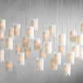 Clear Stone Round chandelier - Avon Wisp for dining room view 1