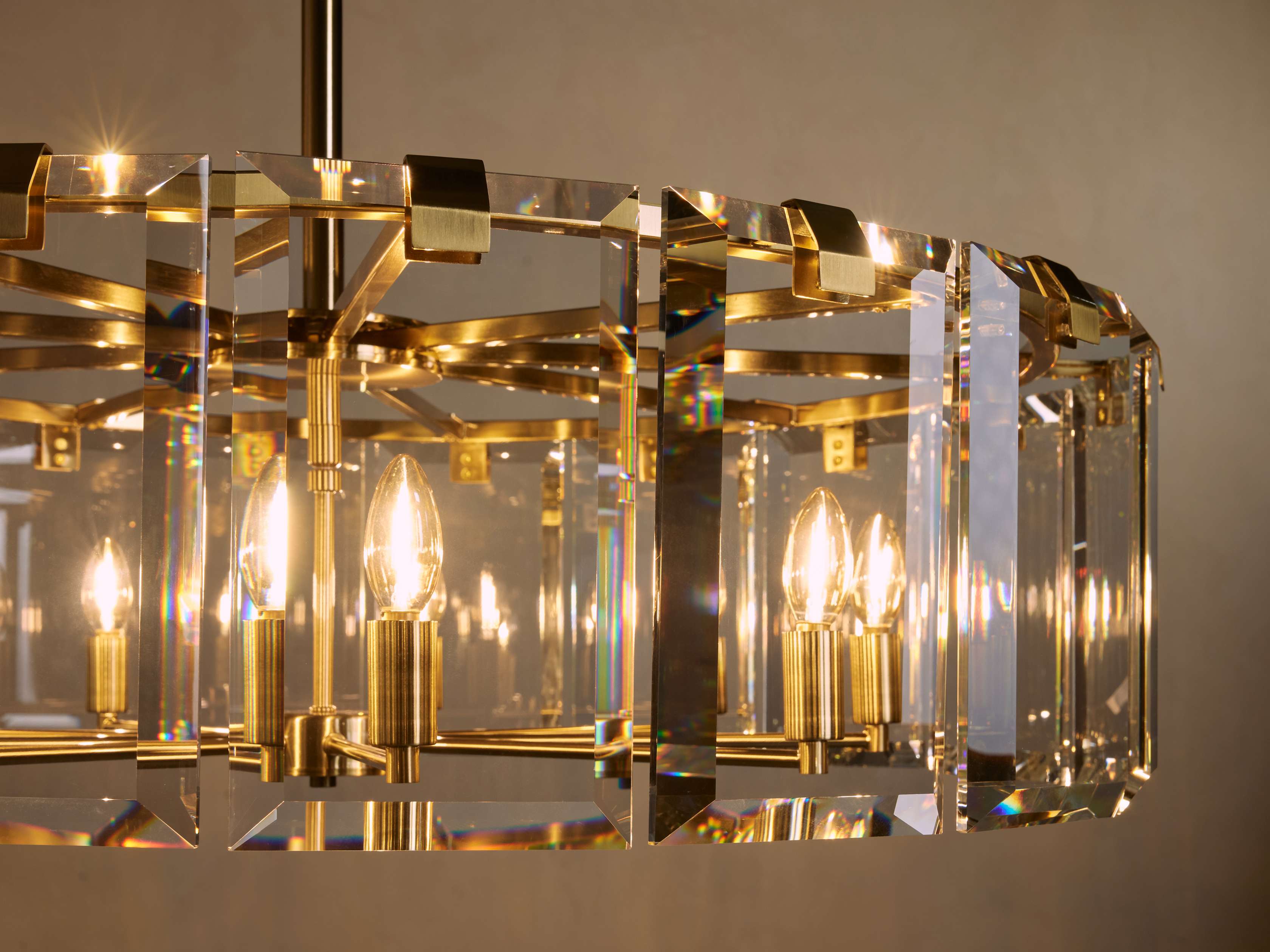 Black Crystal Round chandelier - Arden Court for dining room view 27