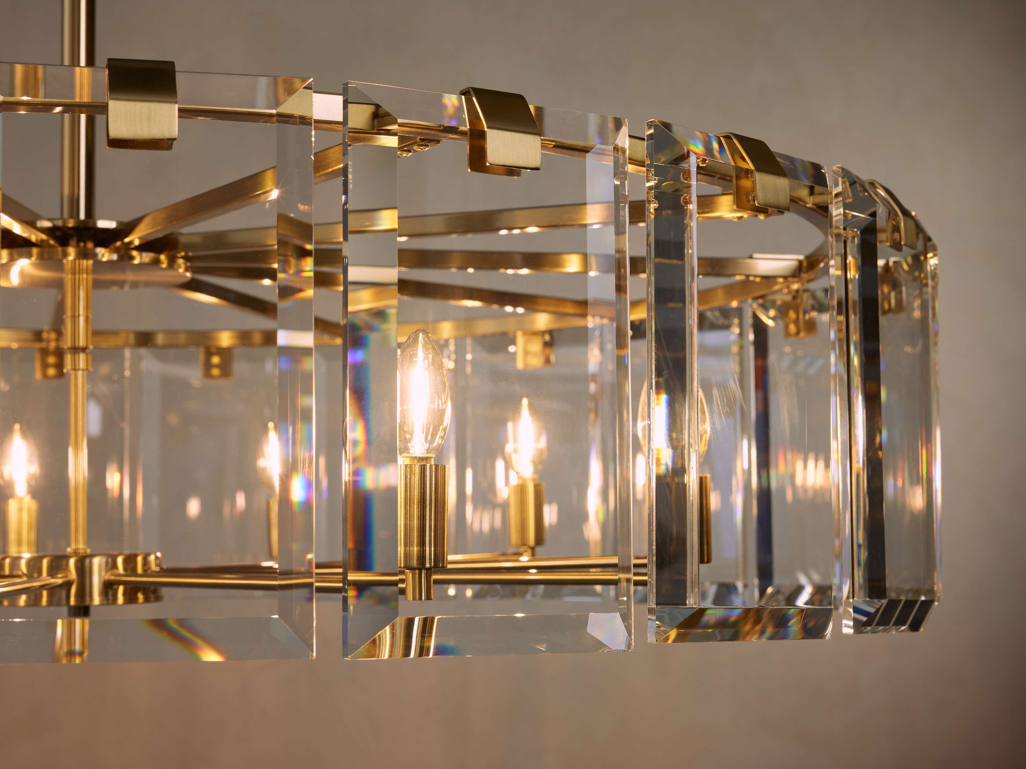 Black Crystal Round chandelier - Arden Court for dining room view 7