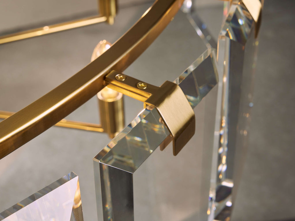 Black Crystal Round chandelier - Arden Court for dining room view 8