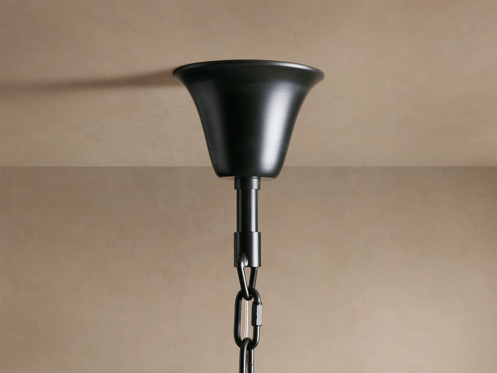 Black Crystal Round chandelier - Arden Court for dining room view 21