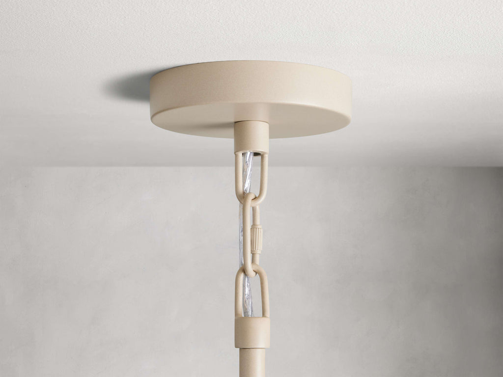 Clear Glass Linear chandelier - Pavia Wisp for dining room view 4