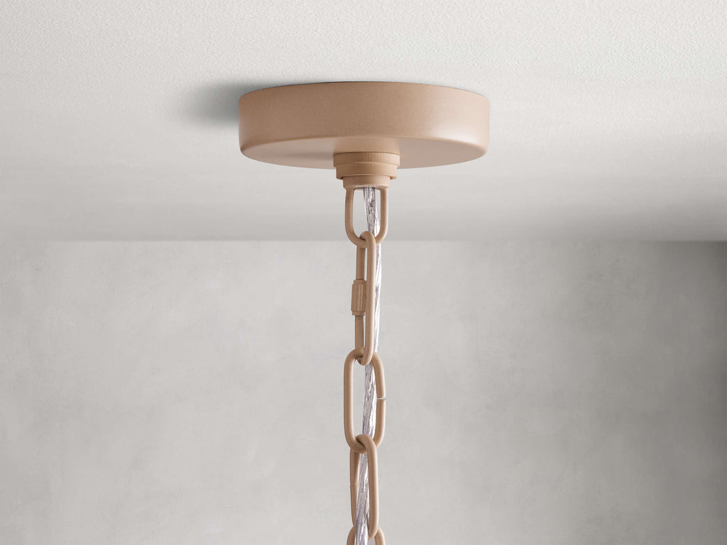 Clear Iron Tiered chandelier - Zora Wisp for dining room view 4