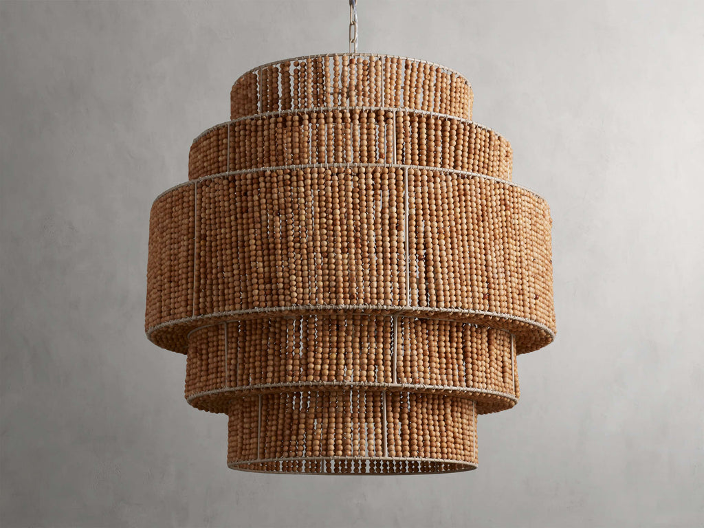 Clear Iron Tiered chandelier - Zora Wisp for dining room view 2