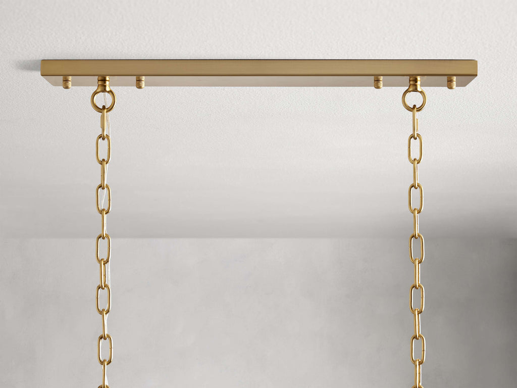 Black Crystal Linear chandelier - Liora Court for dining room view 5