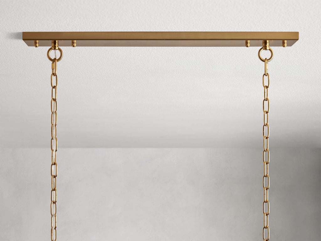 Black Crystal Linear chandelier - Liora Court for dining room view 8