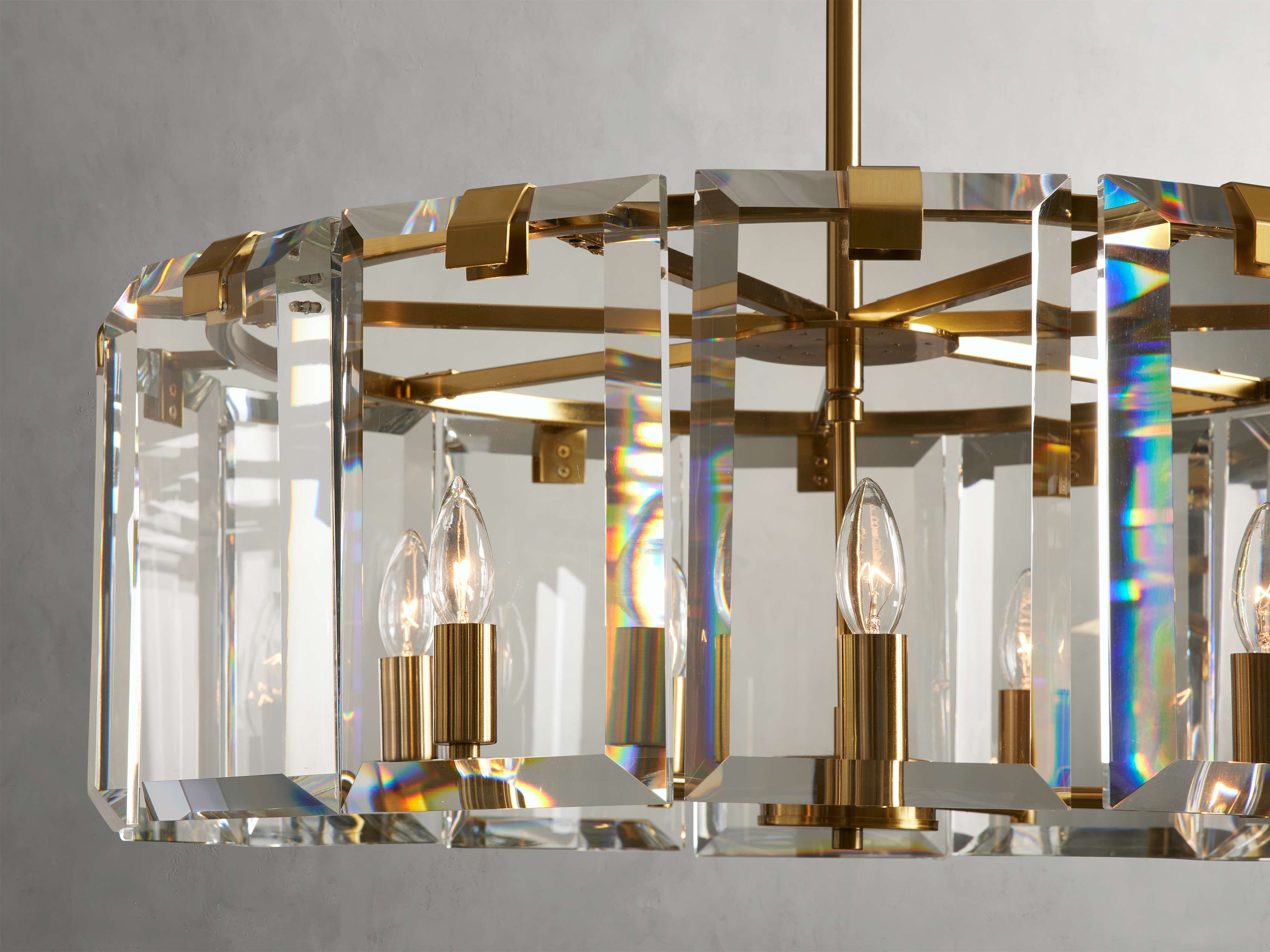 Black Crystal Round chandelier - Arden Court for dining room view 4