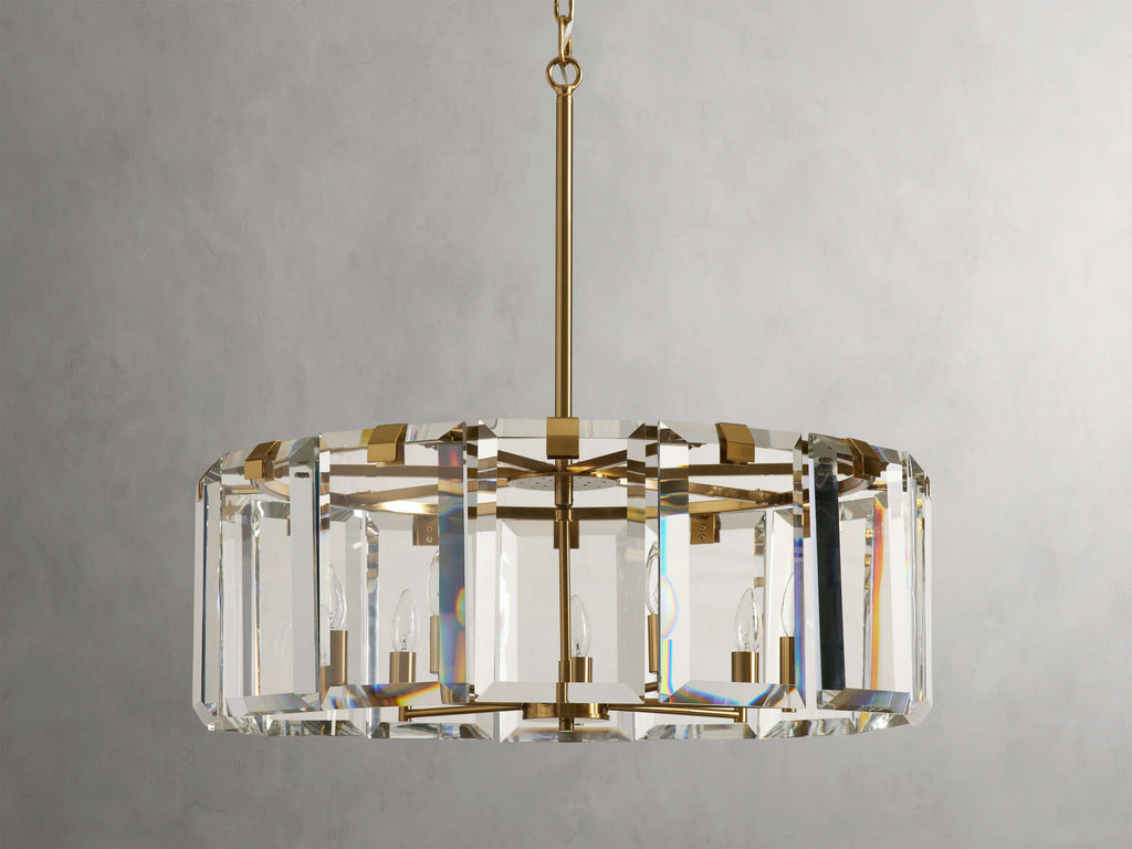 Black Crystal Round chandelier - Arden Court for dining room view 3