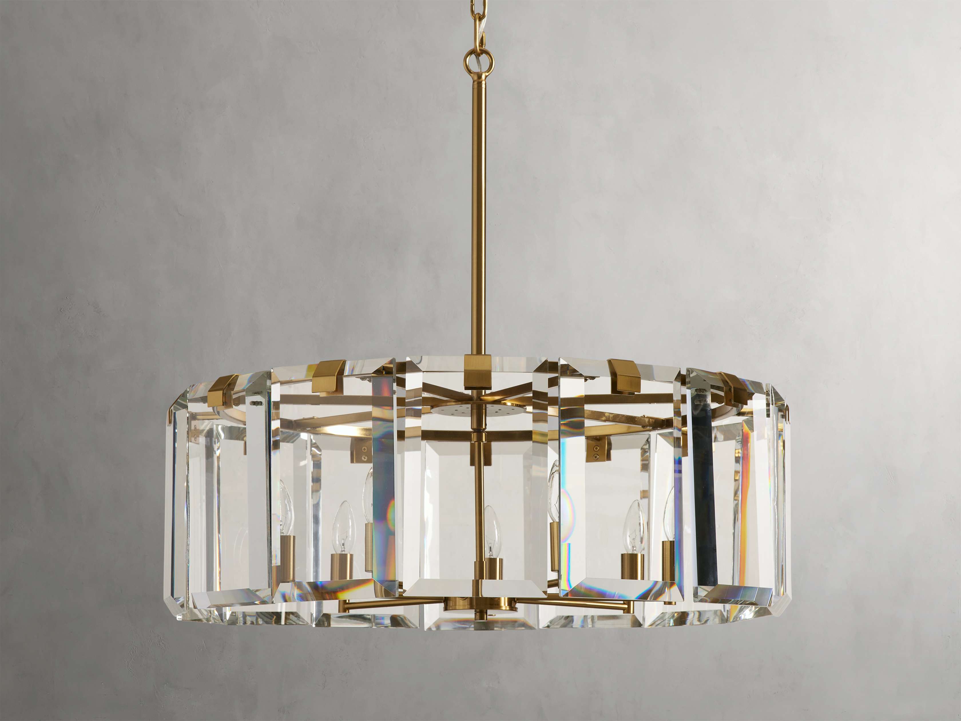 Black Crystal Round chandelier - Arden Court for dining room view 3