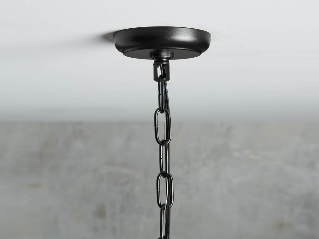 Bronze Iron chandelier - Hera Wisp for dining room view 6