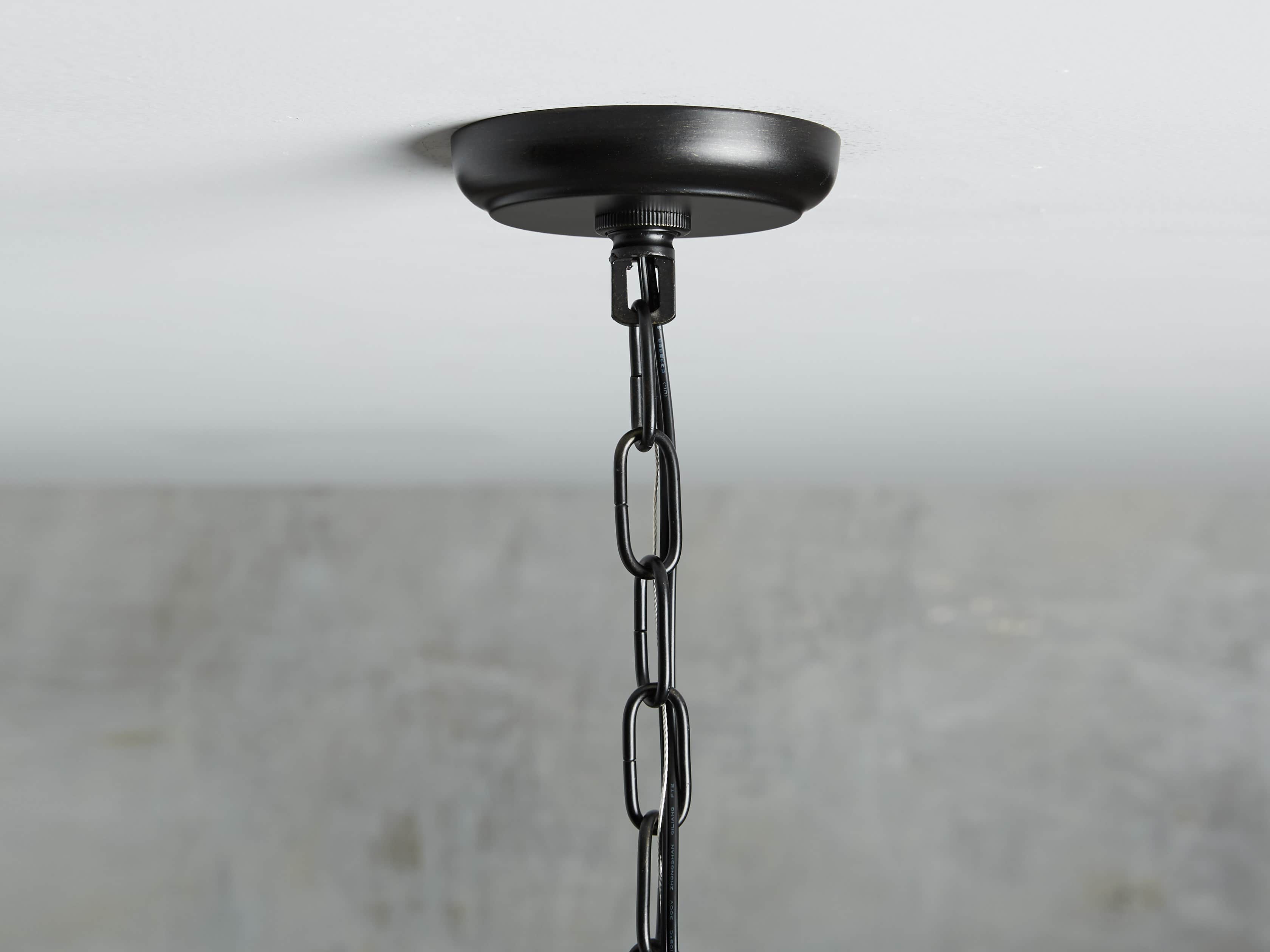 Bronze Iron chandelier - Hera Wisp for dining room view 6