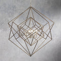 Bronze Iron chandelier - Hera Wisp for dining room view 1