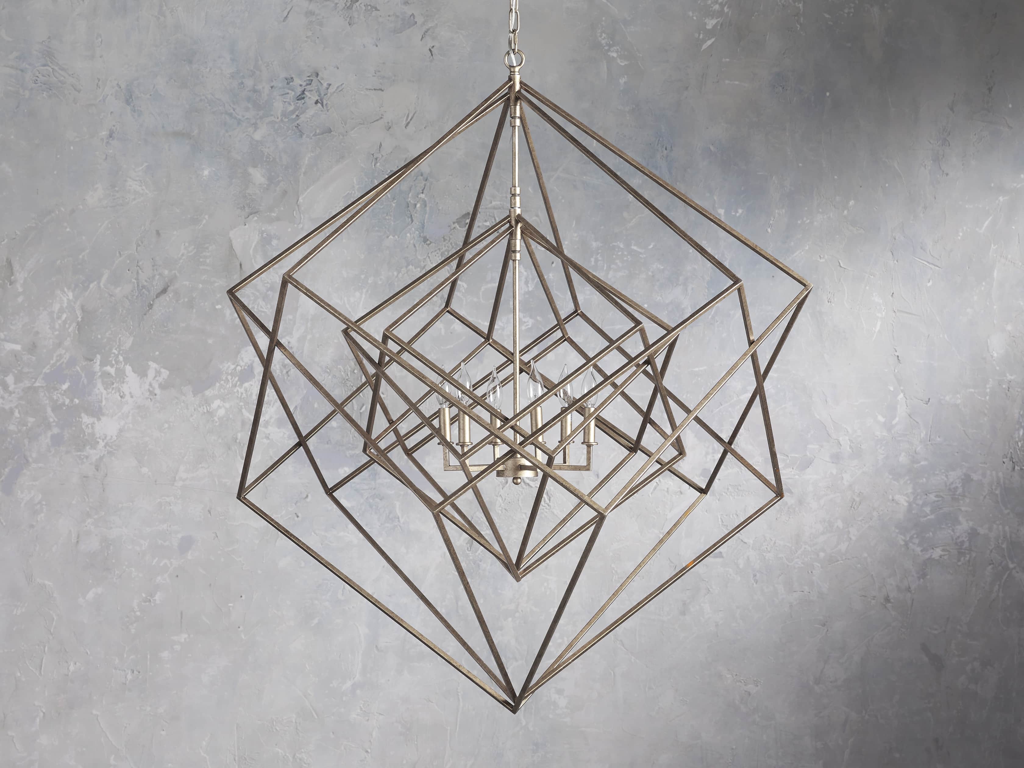 Bronze Iron chandelier - Hera Wisp for dining room view 3