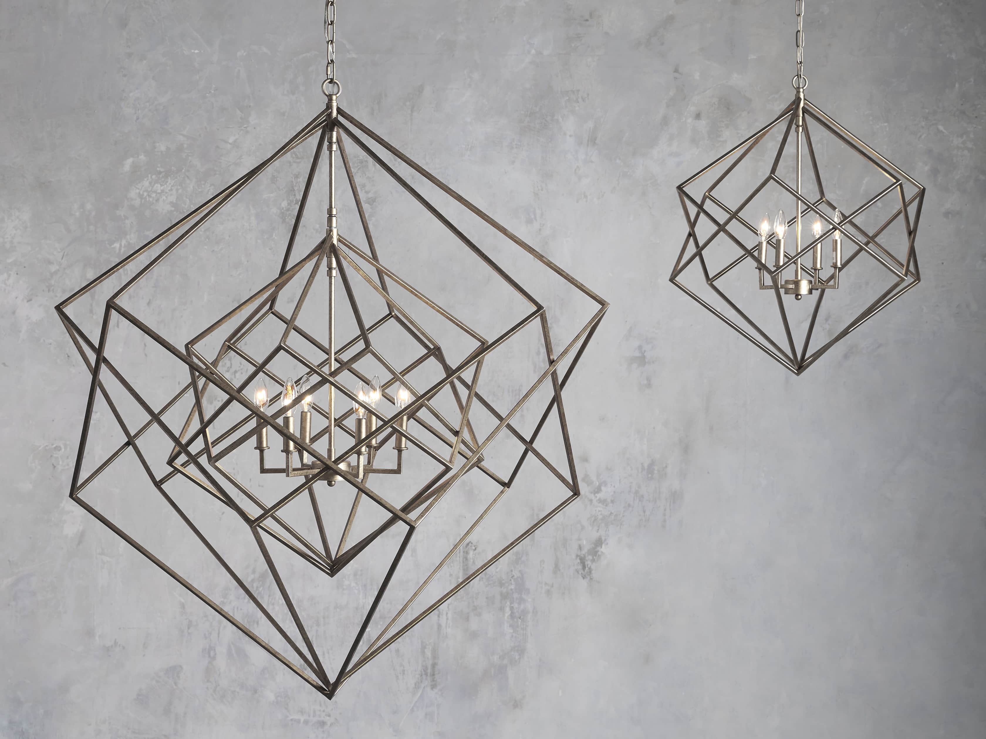 Bronze Iron chandelier - Hera Wisp for dining room view 4