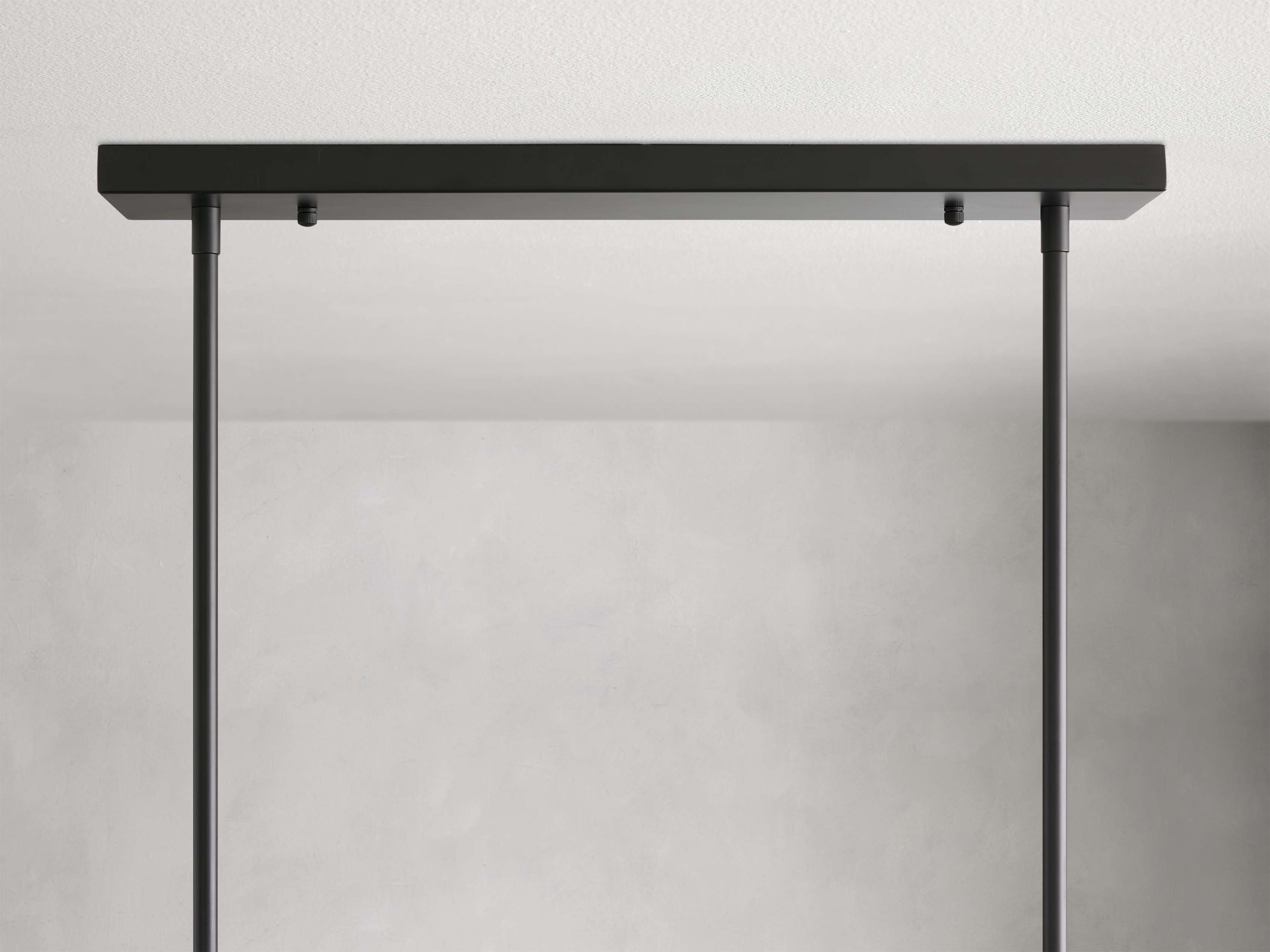 Clear Glass Linear chandelier - Aurelia Arc for dining room view 16