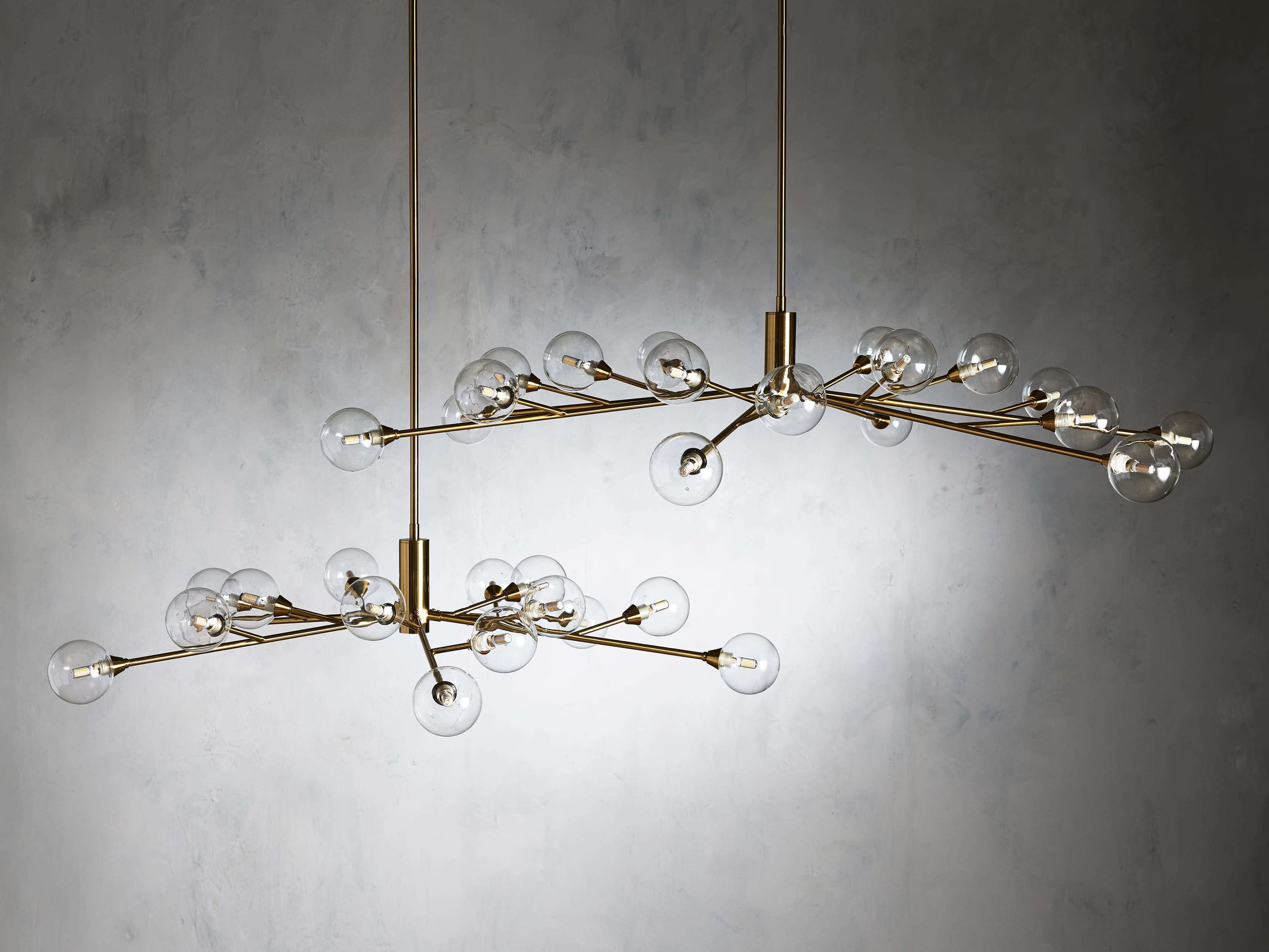 Polished Nickel Iron Round chandelier - Ansel Court for dining room view 15