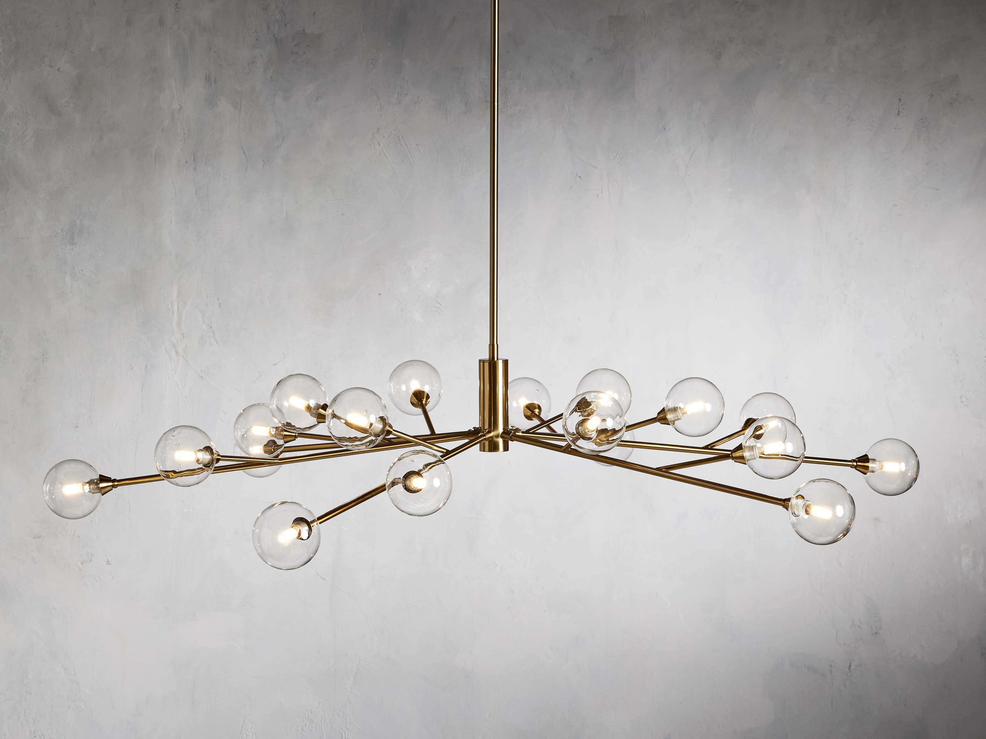 Polished Nickel Iron Round chandelier - Ansel Court for dining room view 24