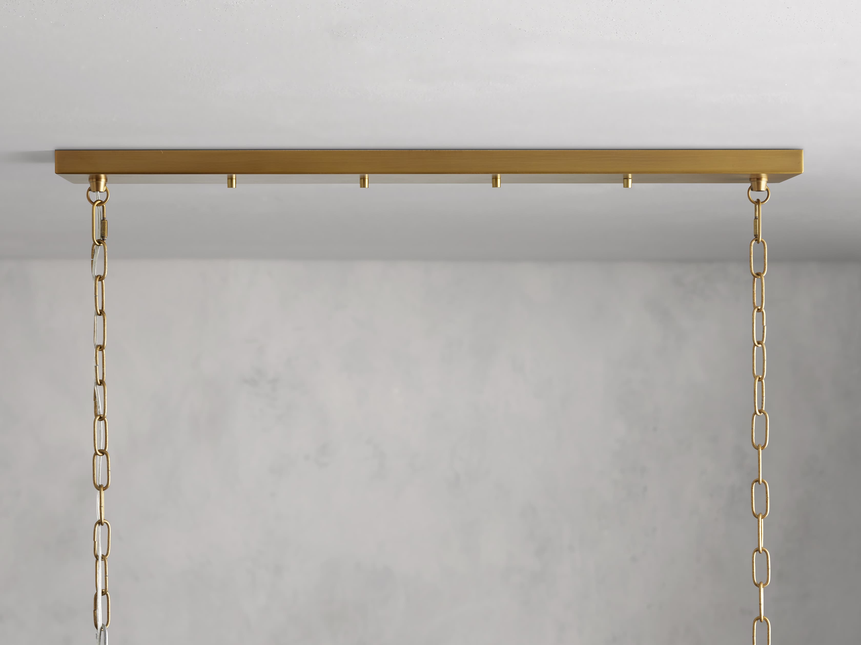 Black Glass Linear chandelier - Kaia Court for dining room view 13