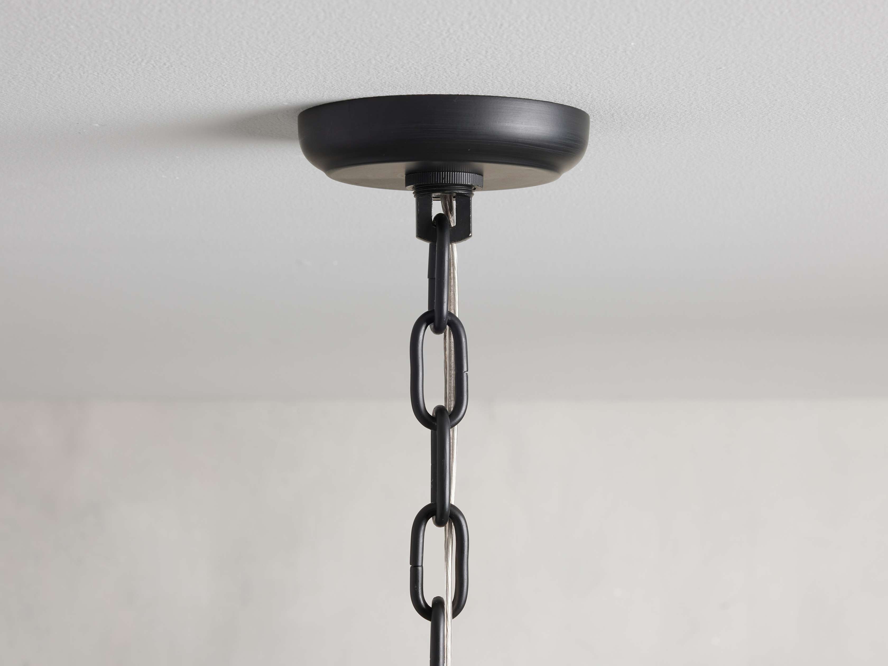 Black Crystal Round chandelier - Arden Court for dining room view 15