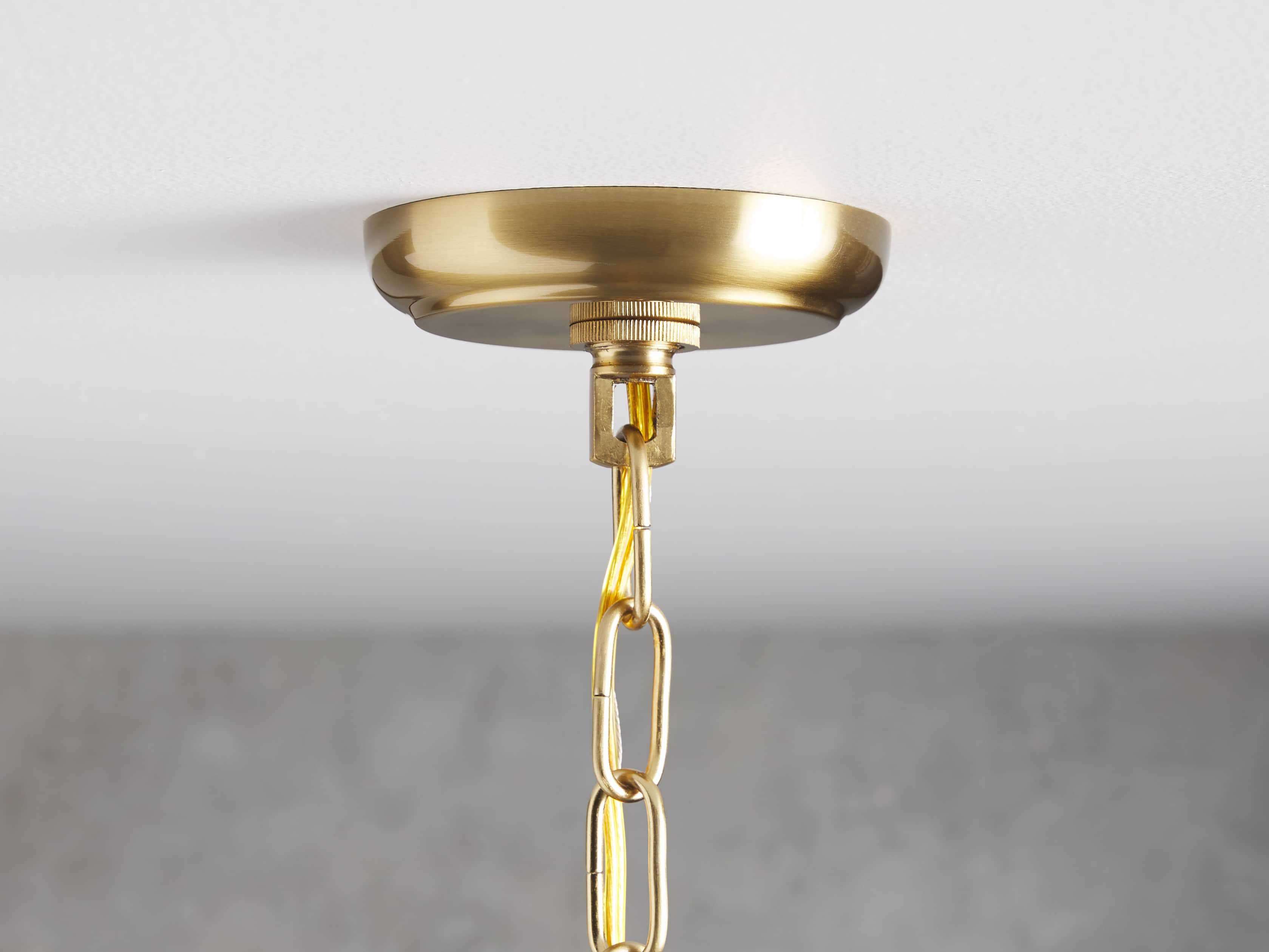 Clear Glass Round chandelier - Celia Wisp for dining room view 2