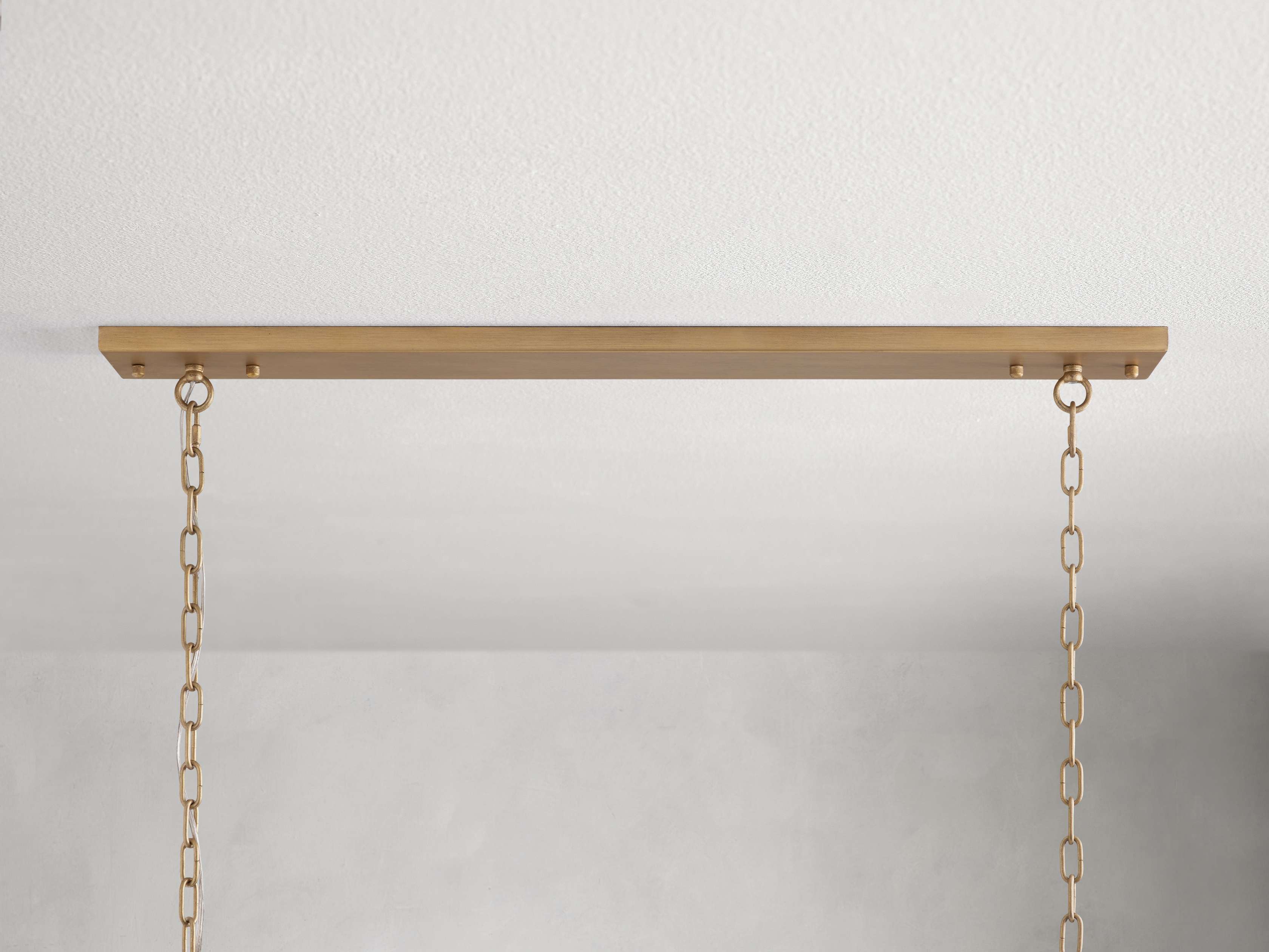 Clear Crystal Linear chandelier - Kestrel Wisp for dining room view 5