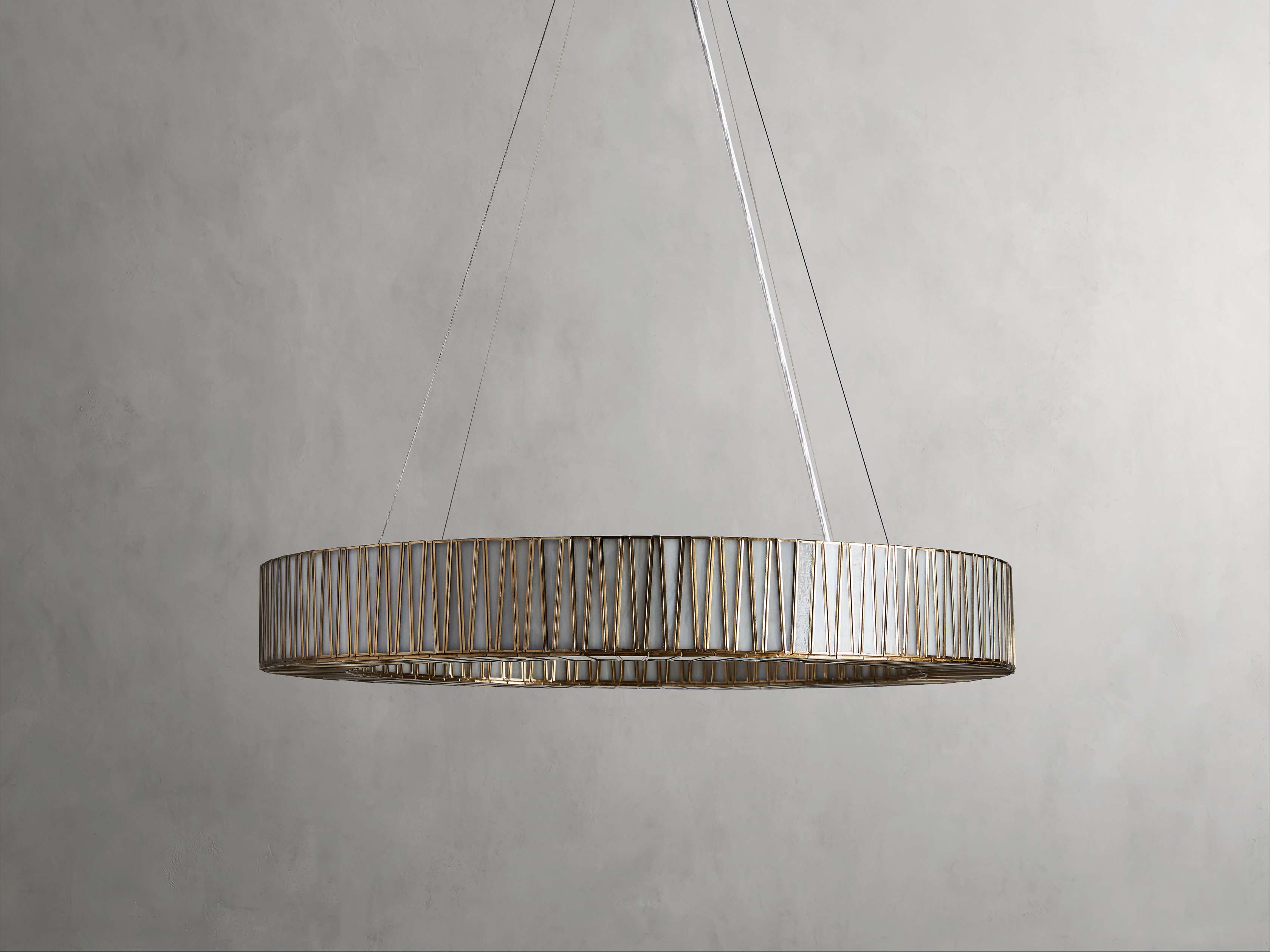 Black Glass Round chandelier - Elara Court for dining room view 17