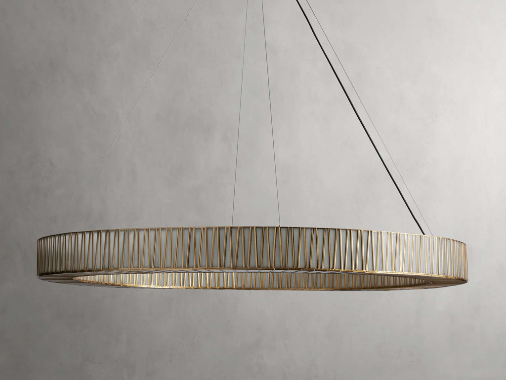 Black Glass Round chandelier - Elara Court for dining room view 26