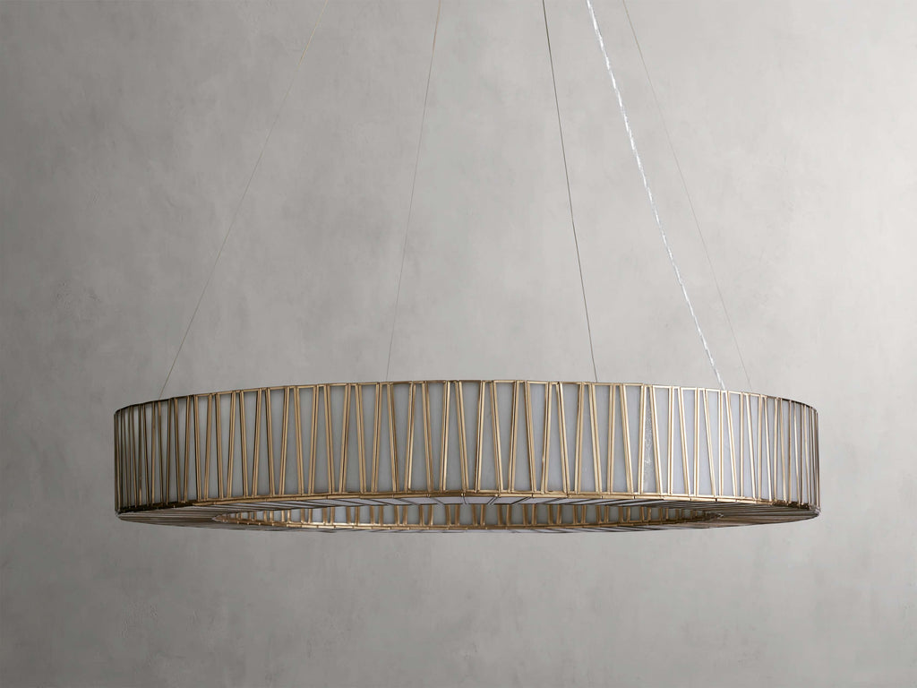 Black Glass Round chandelier - Elara Court for dining room view 7