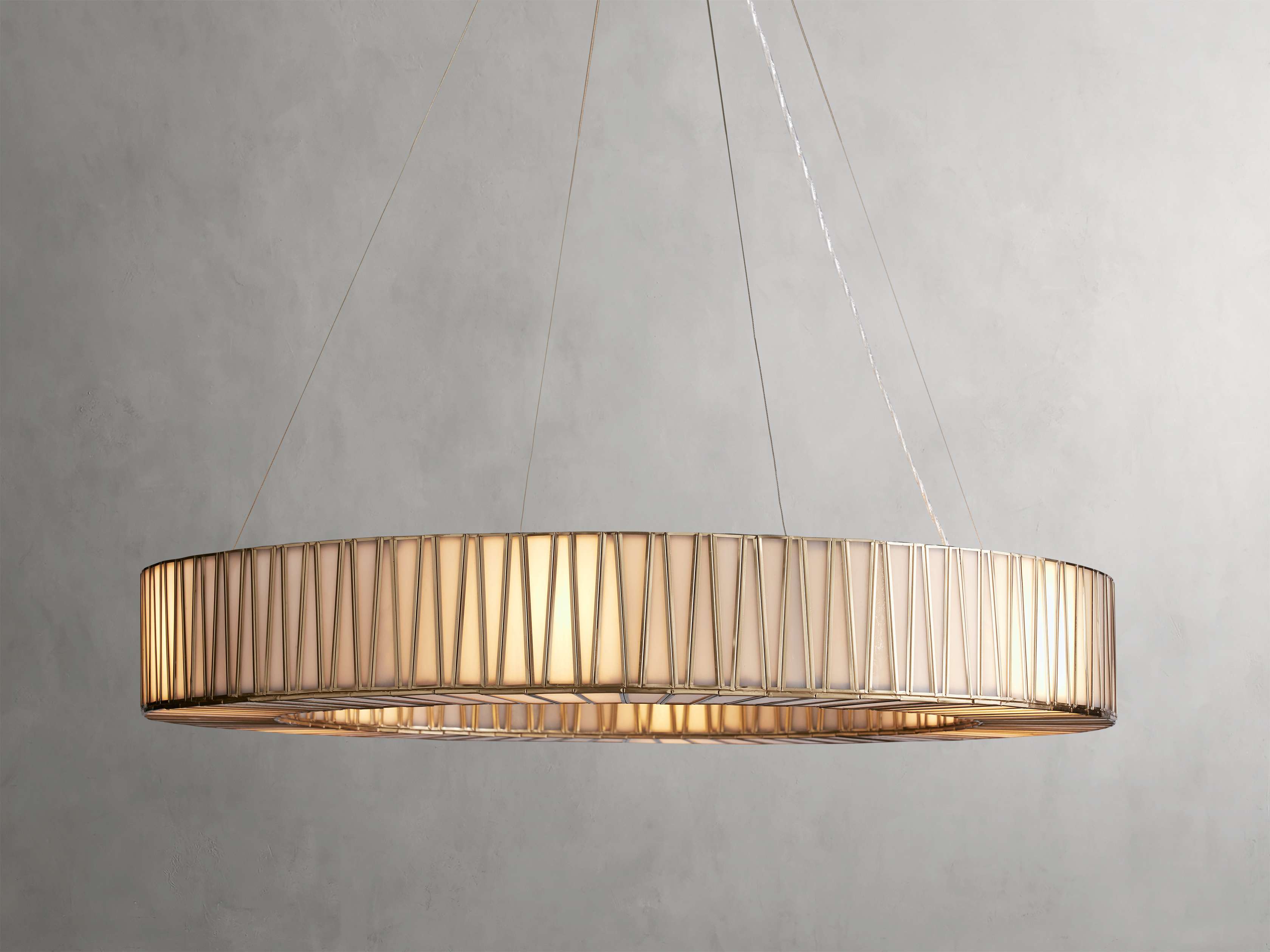 Black Glass Round chandelier - Elara Court for dining room view 10