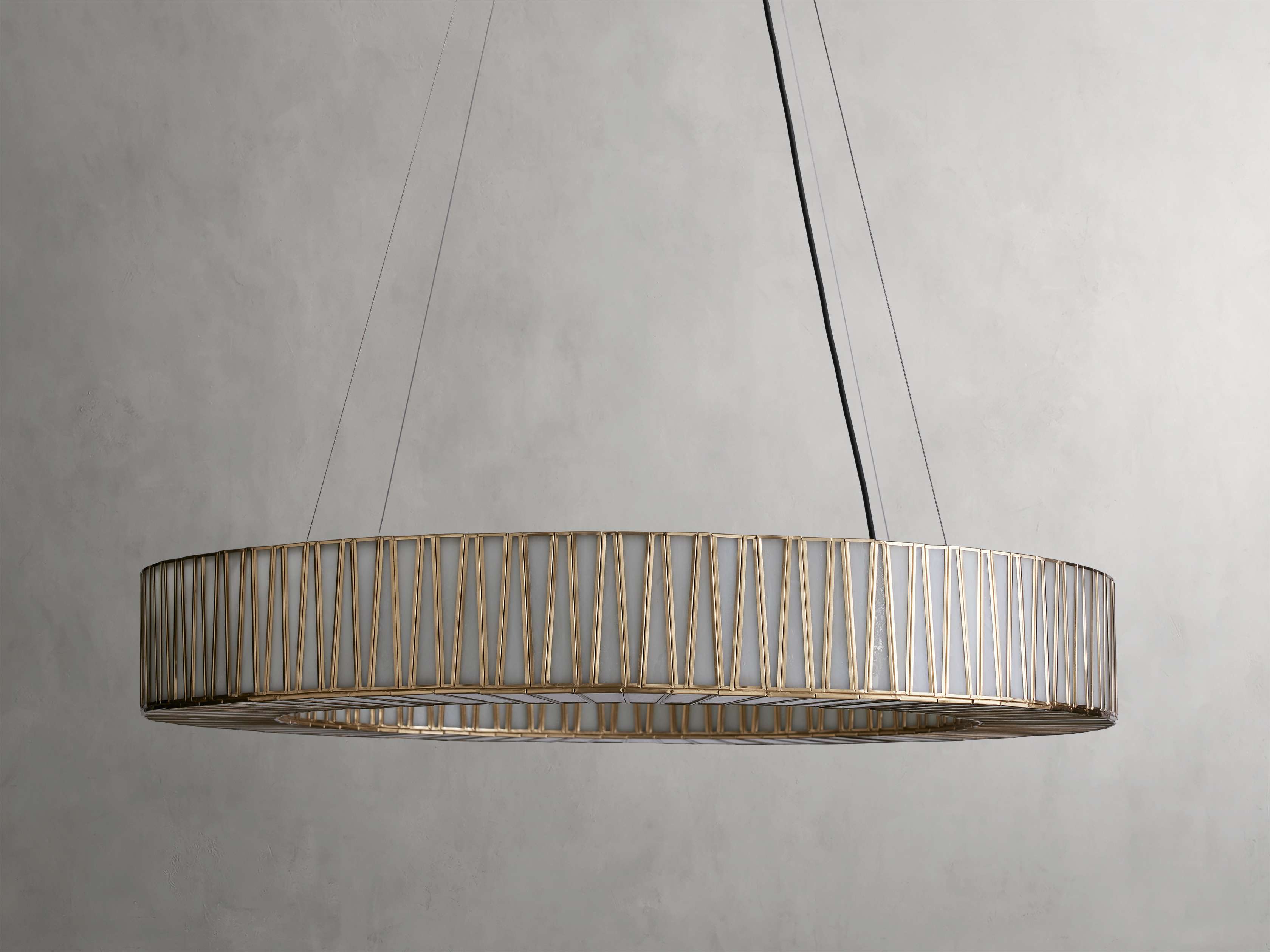 Black Glass Round chandelier - Elara Court for dining room view 13