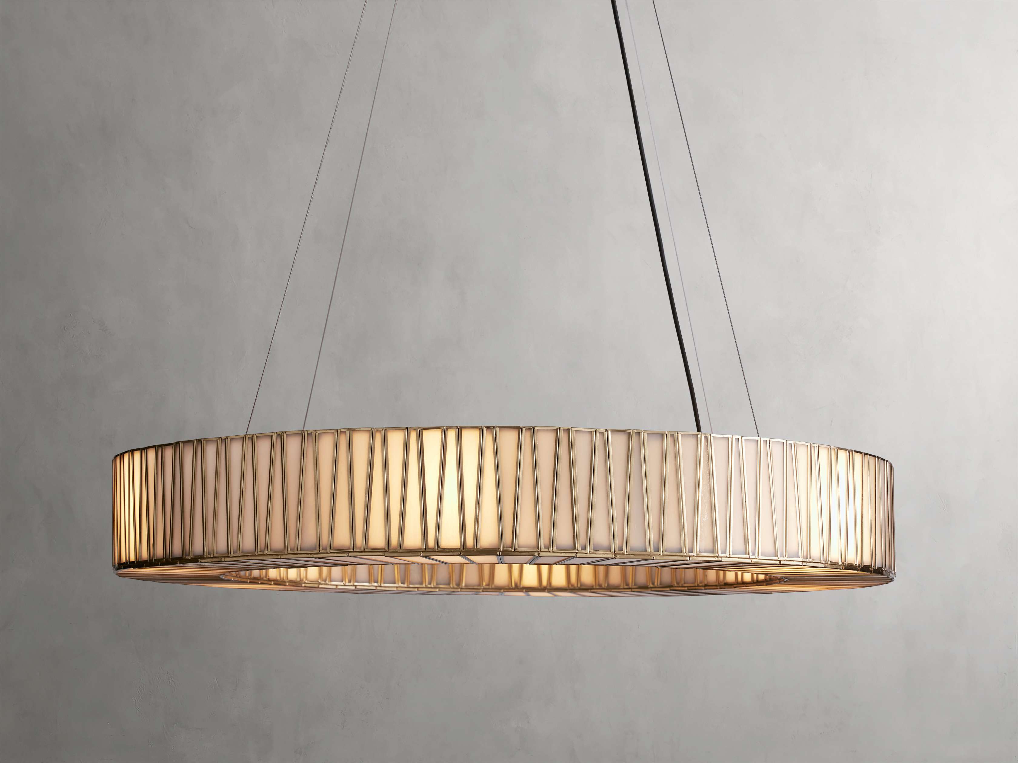 Black Glass Round chandelier - Elara Court for dining room view 14