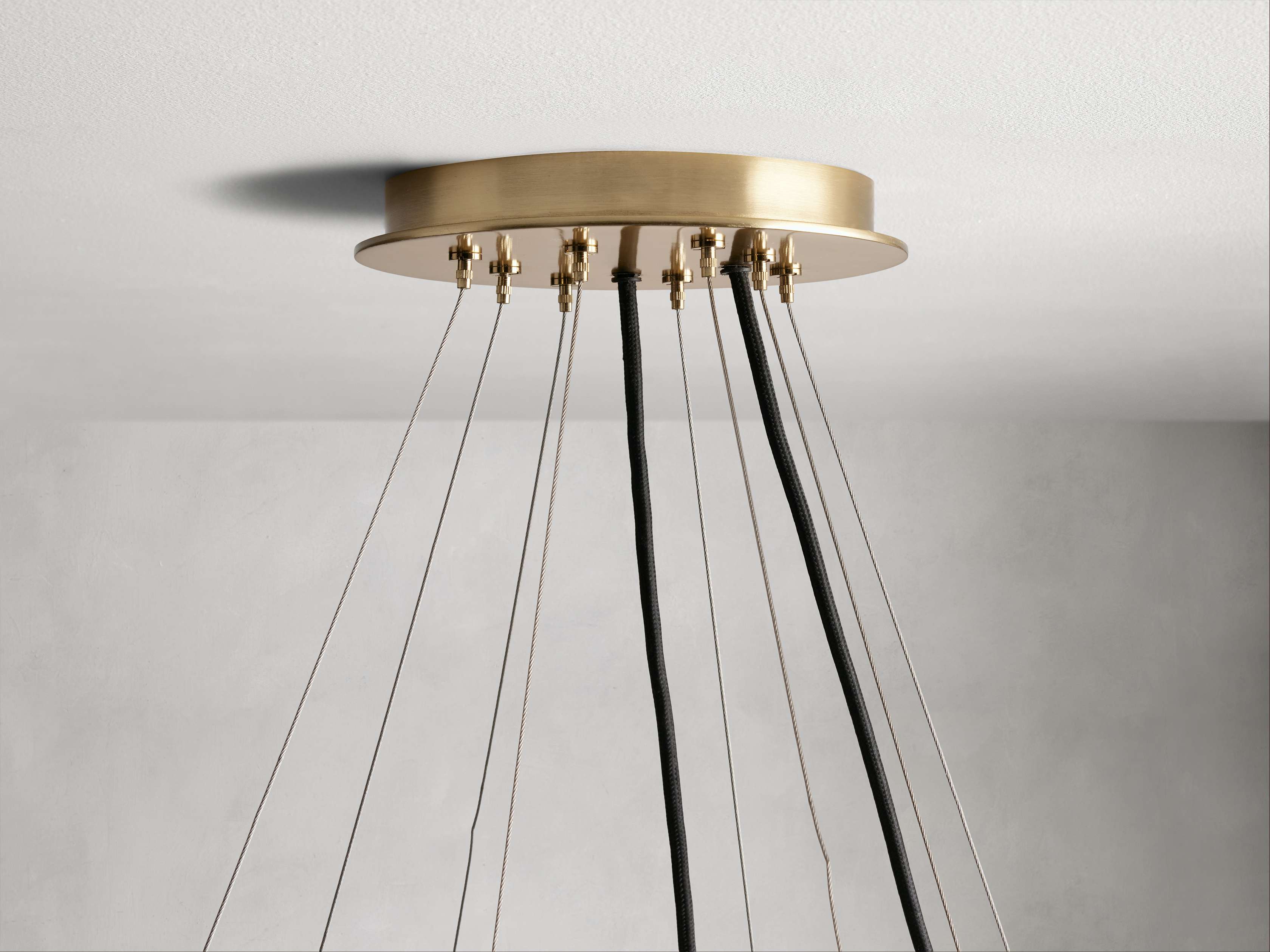 Clear Glass Tiered chandelier - Nico Wisp for dining room view 11
