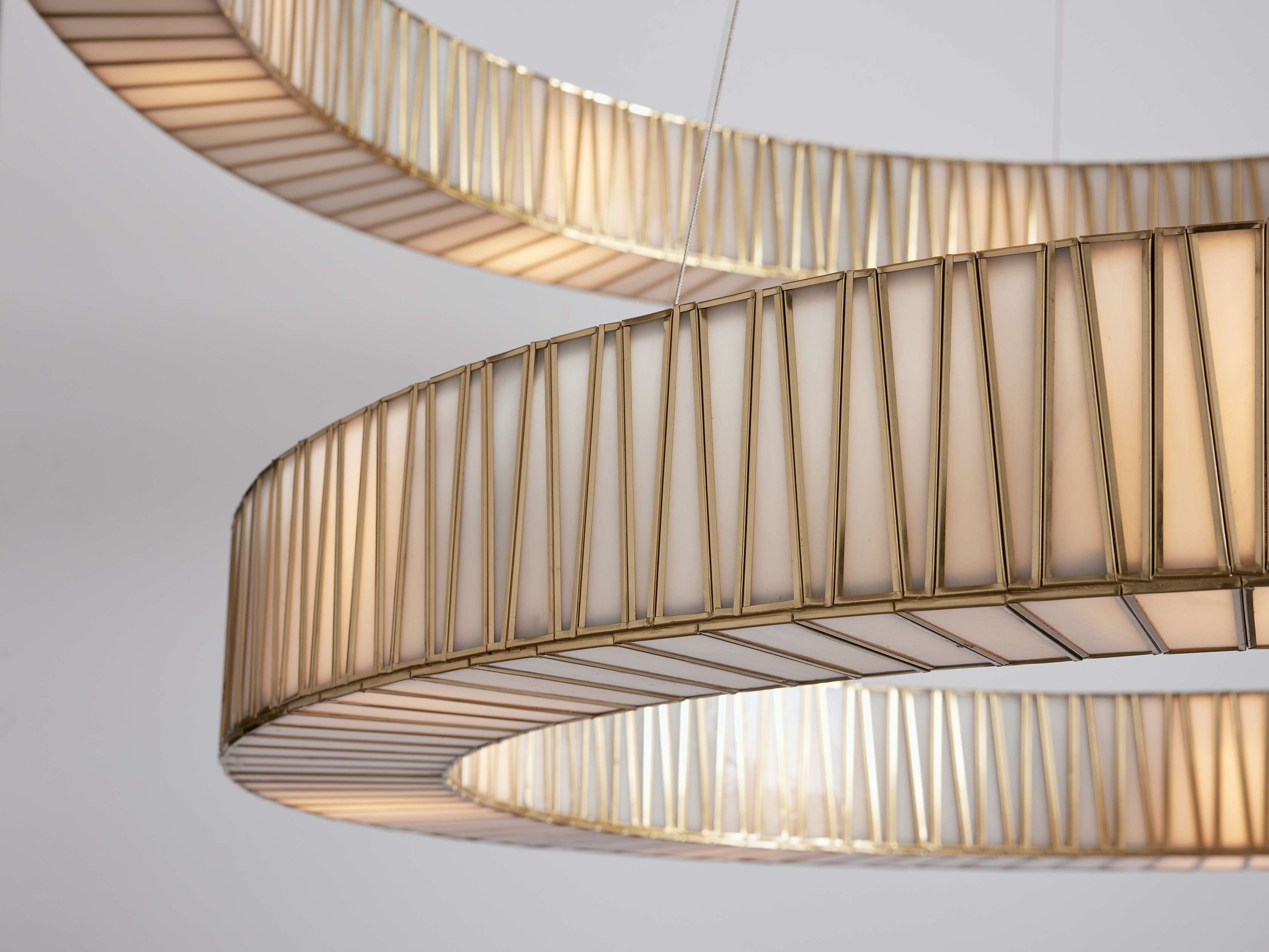 Clear Glass Tiered chandelier - Nico Wisp for dining room view 10