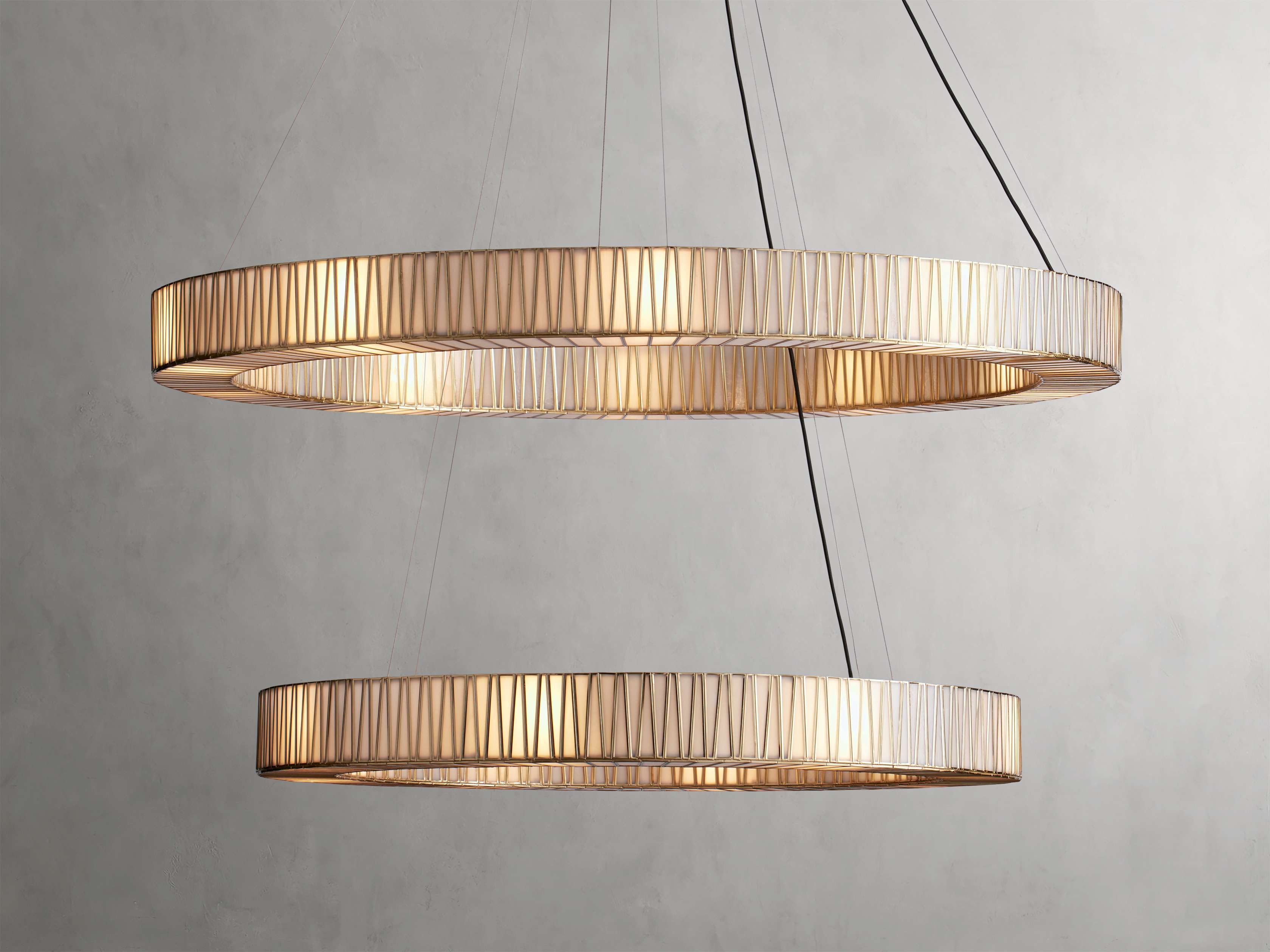 Clear Glass Tiered chandelier - Nico Wisp for dining room view 17