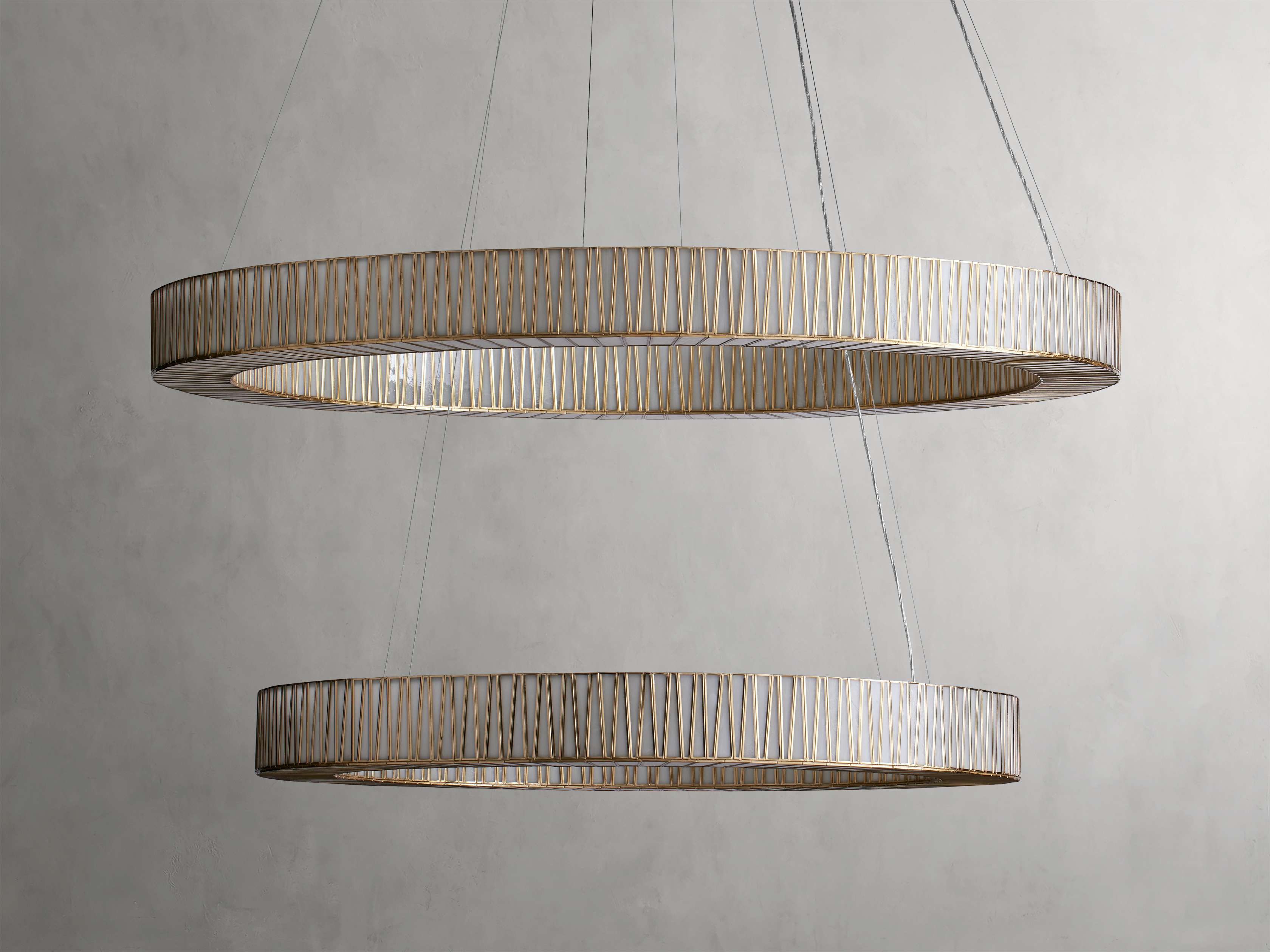 Clear Glass Tiered chandelier - Nico Wisp for dining room view 14