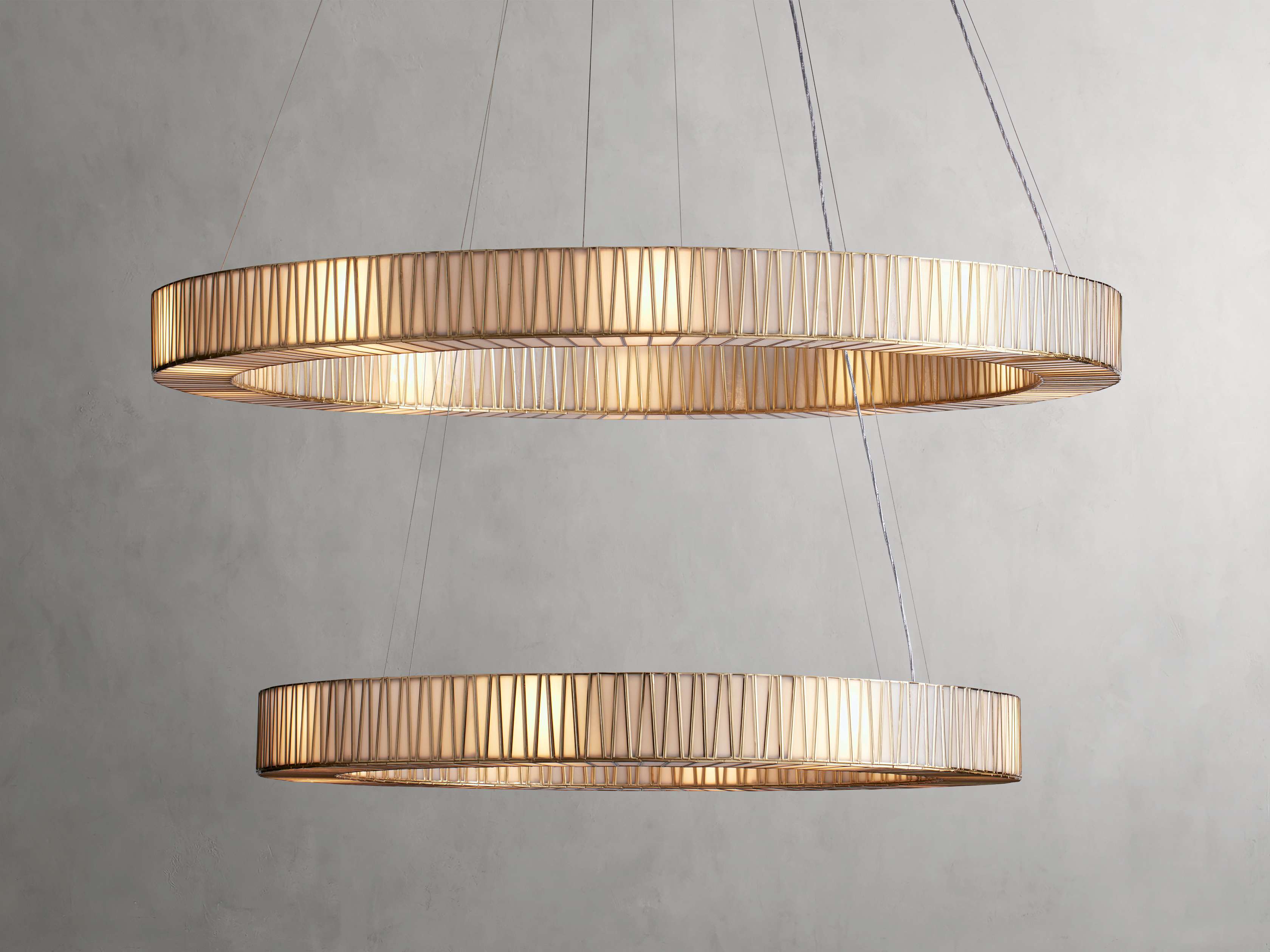 Clear Glass Tiered chandelier - Nico Wisp for dining room view 15